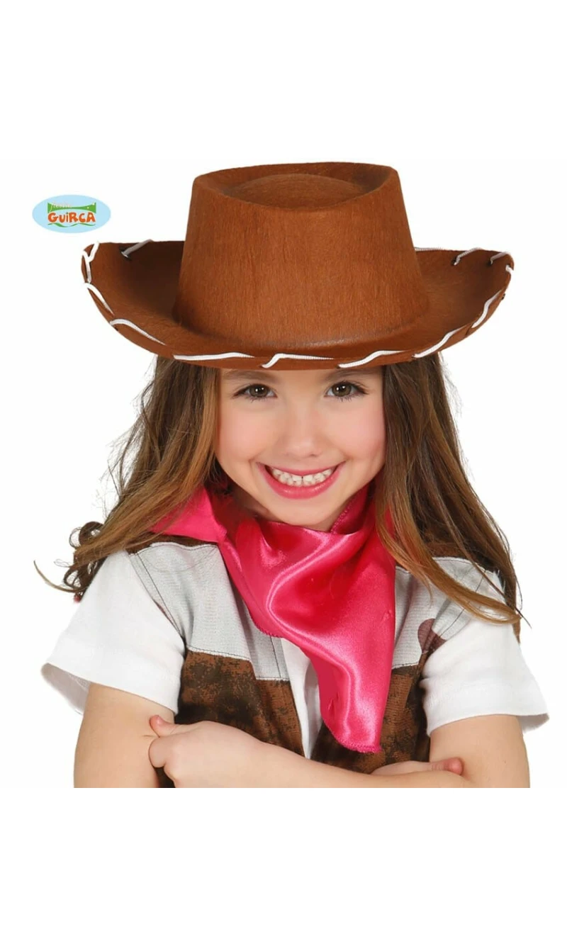 Cowboy with White String (Sombrero Vaquero) - Child One Size