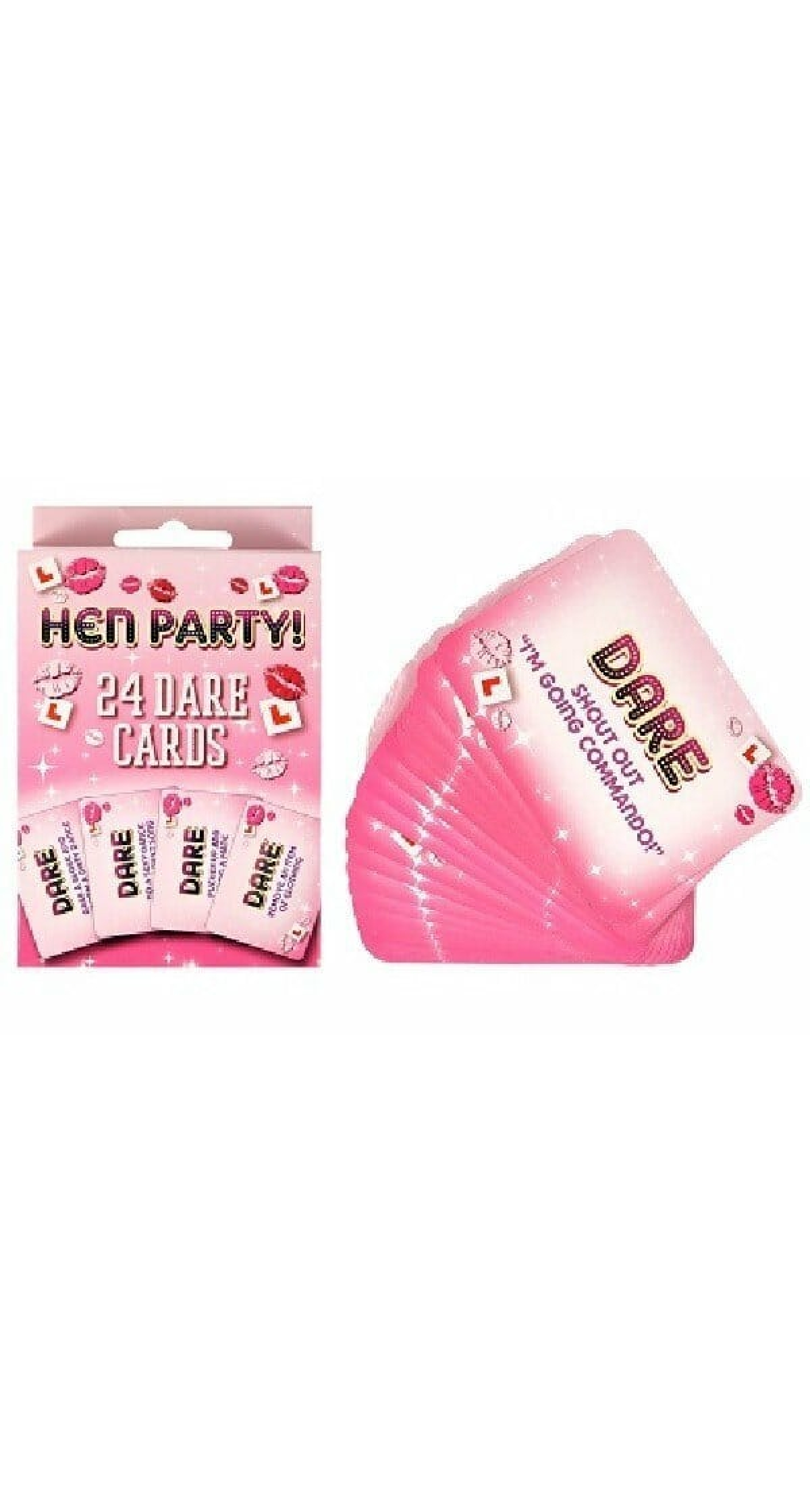 Hen Party Girls Night Out Dare Cards - 24pk