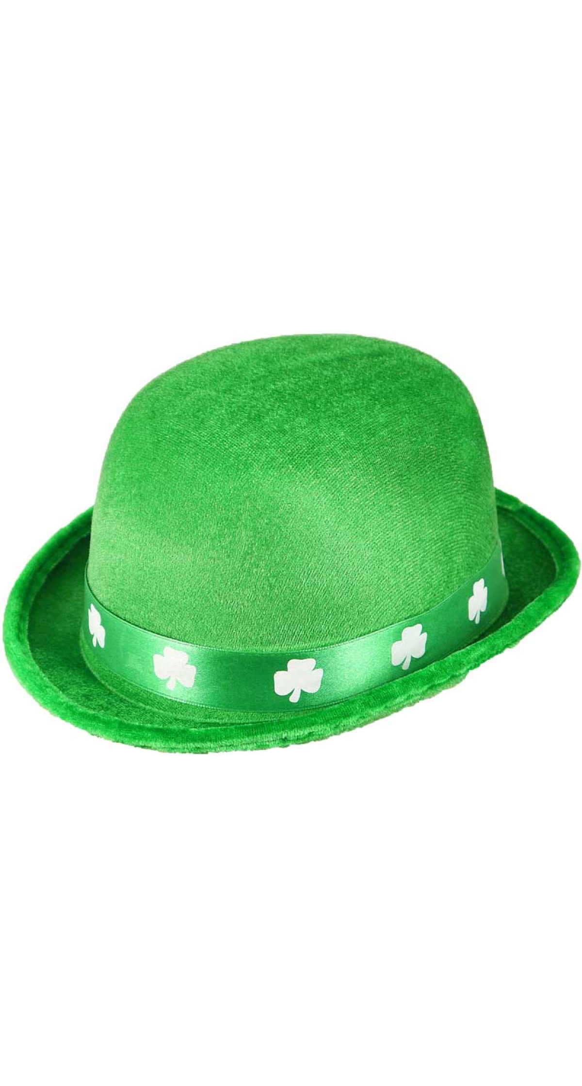 St Patrick's Day Felt Bowler Hat Irish W/SHAMROCK