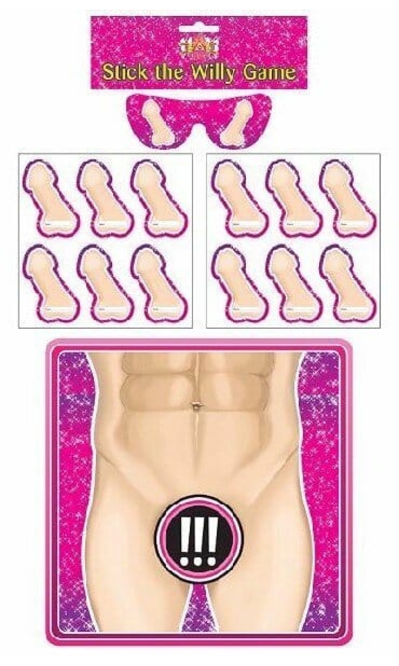 Hen Party Stick The Willy On The Man Game - 14pcs