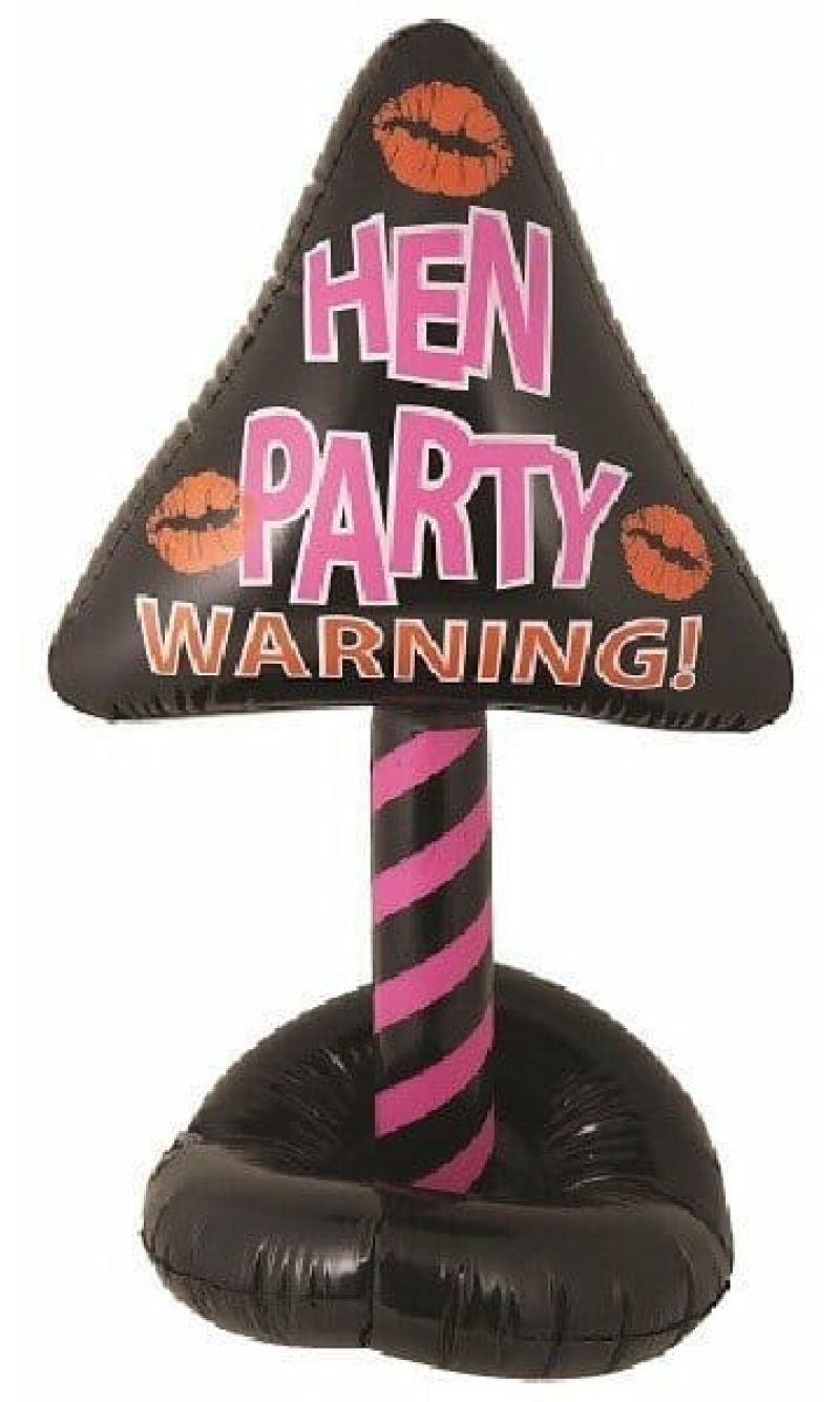 Hen Party Inflatable Warning Sign - 70cm x 40cm