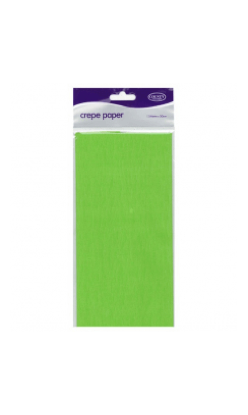 Crepe Paper Light Green - 150cm x 50cm