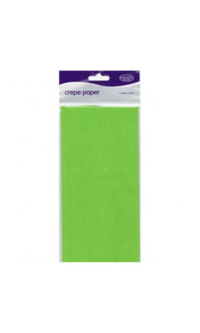 Crepe Paper Light Green - 150cm x 50cm