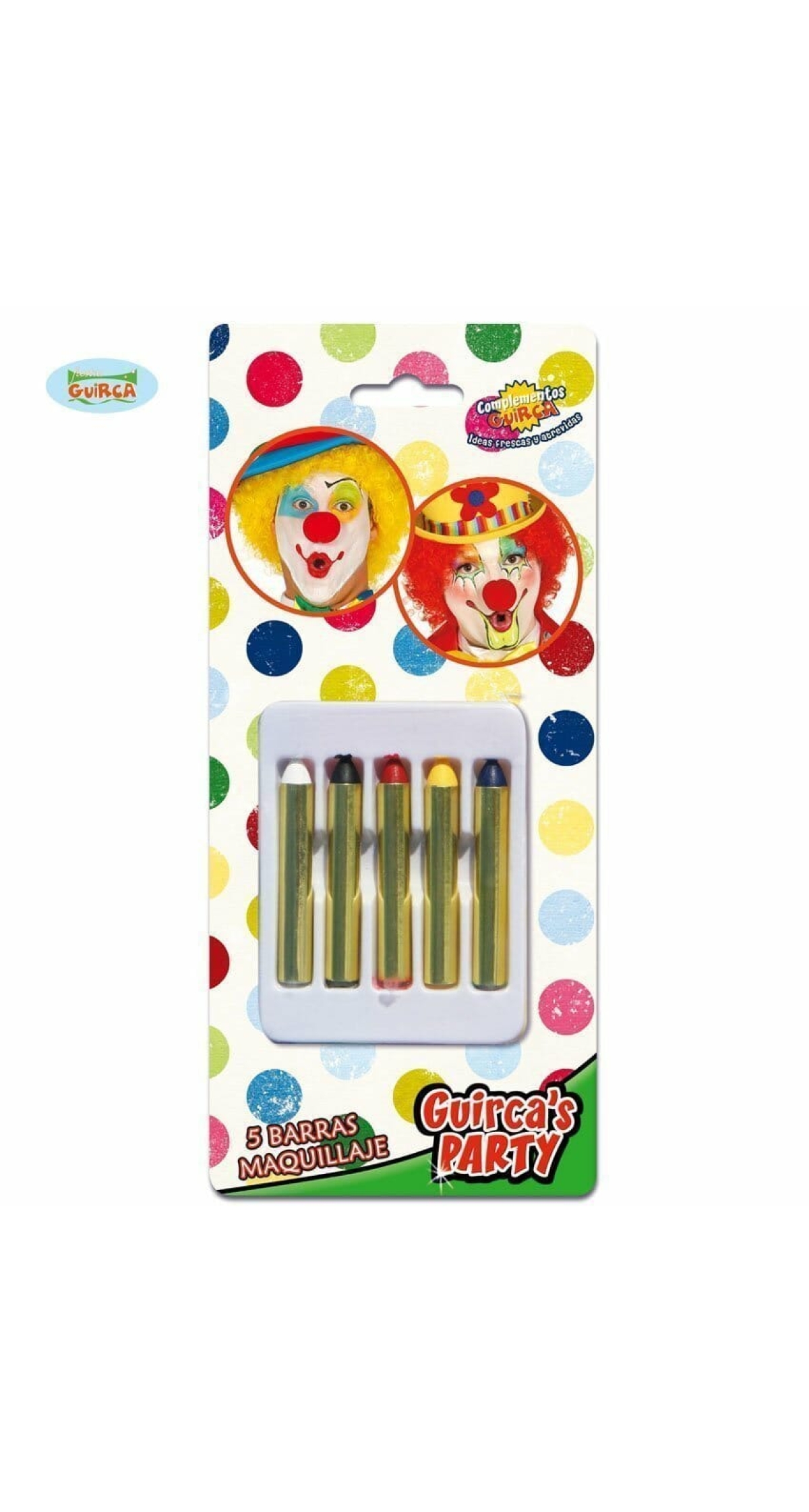 Make-Up Sticks 6x45mm (5 Assorted Colours)