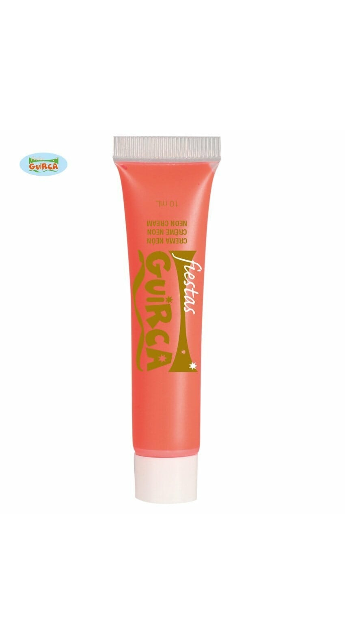Neon UV Cream Face & Body Paint Tube 10ml - Red