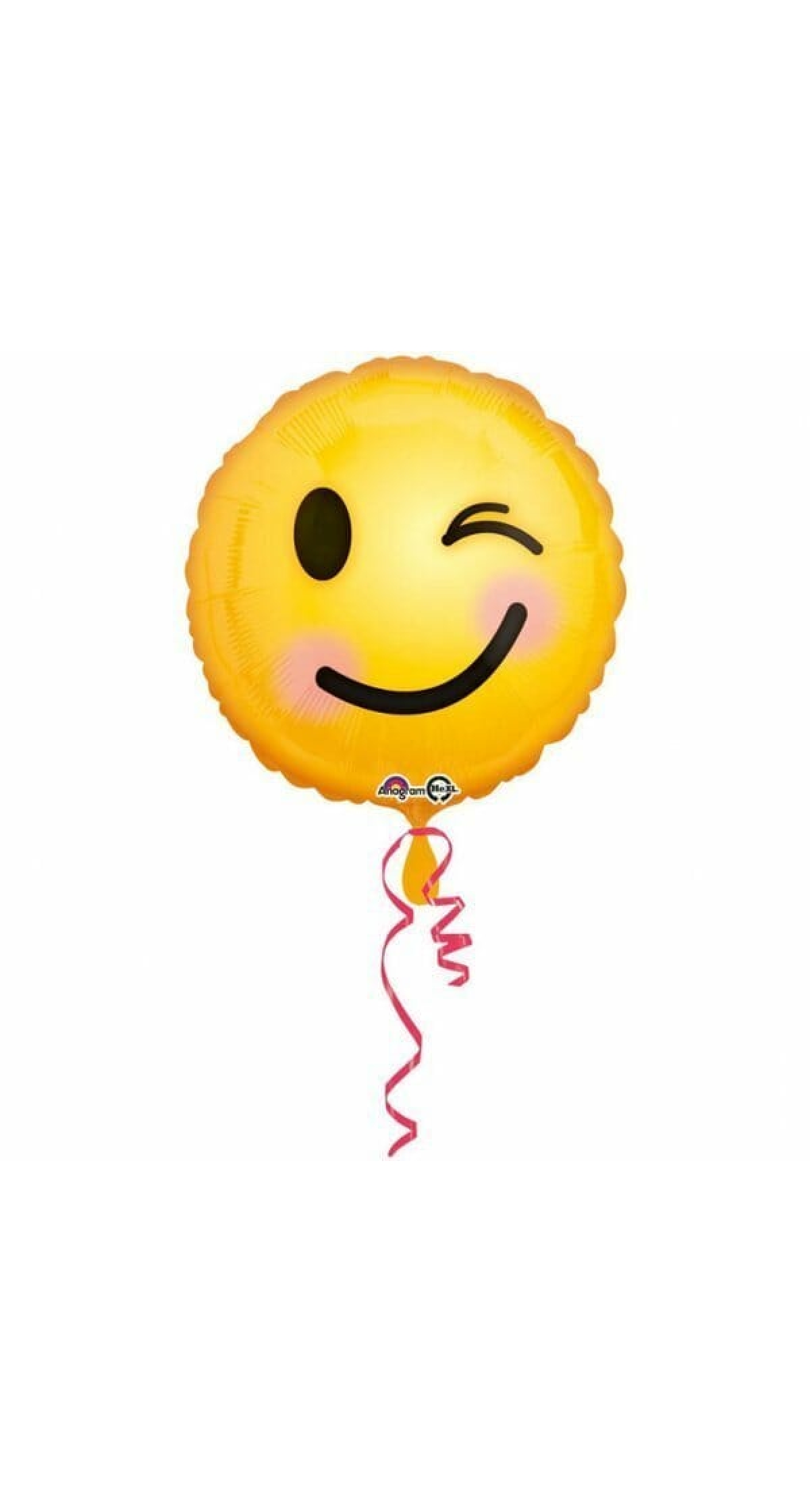 Emoticon Smile Standard round Foil Balloon - (43cm)