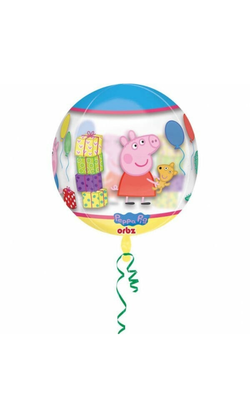 Peppa Pig Orbz Clear Foil Balloon - 38cm x 40cm