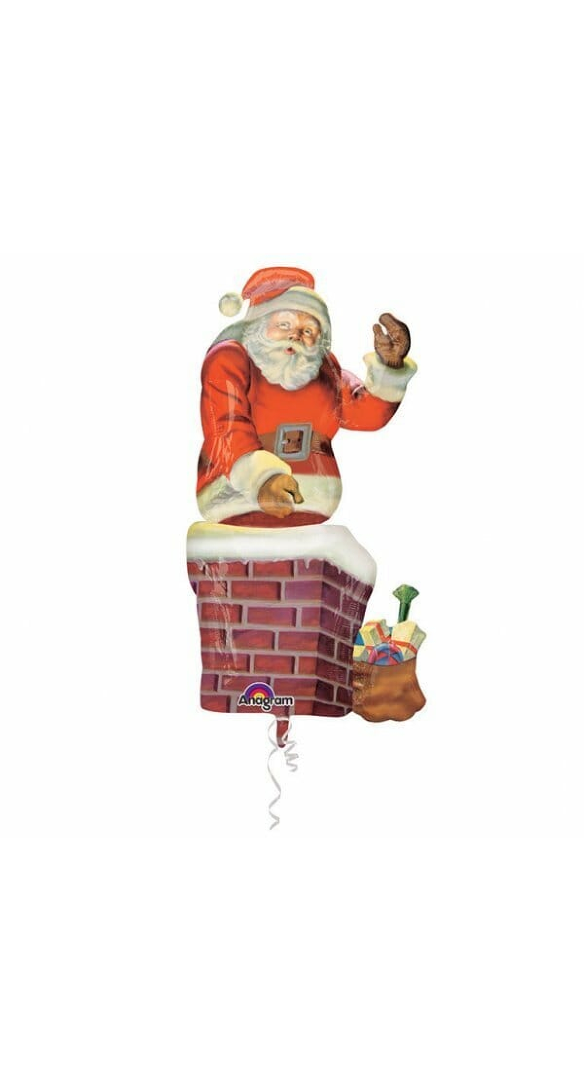 Giant Multi Balloon Santa & Chimney Foil Balloon 29'' x 53'' (73cm x 134cm)
