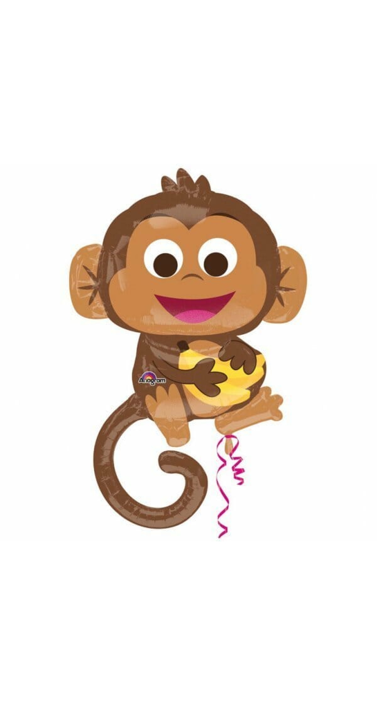 Monkey Super Shape Foil Balloon 25'' x 36'' (63cm x 91cm)