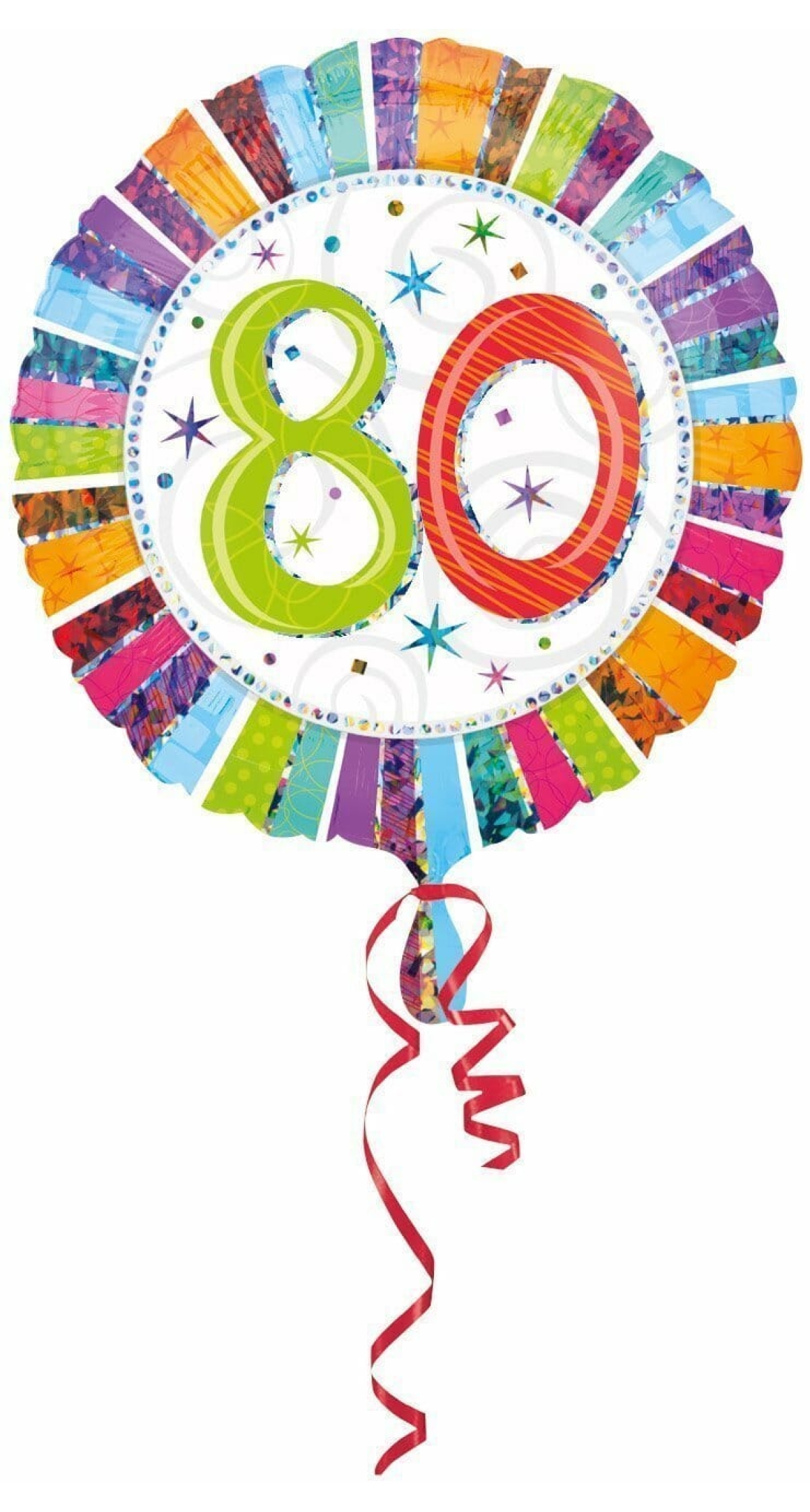 Radiant No.80 Foil Balloon (45cm)
