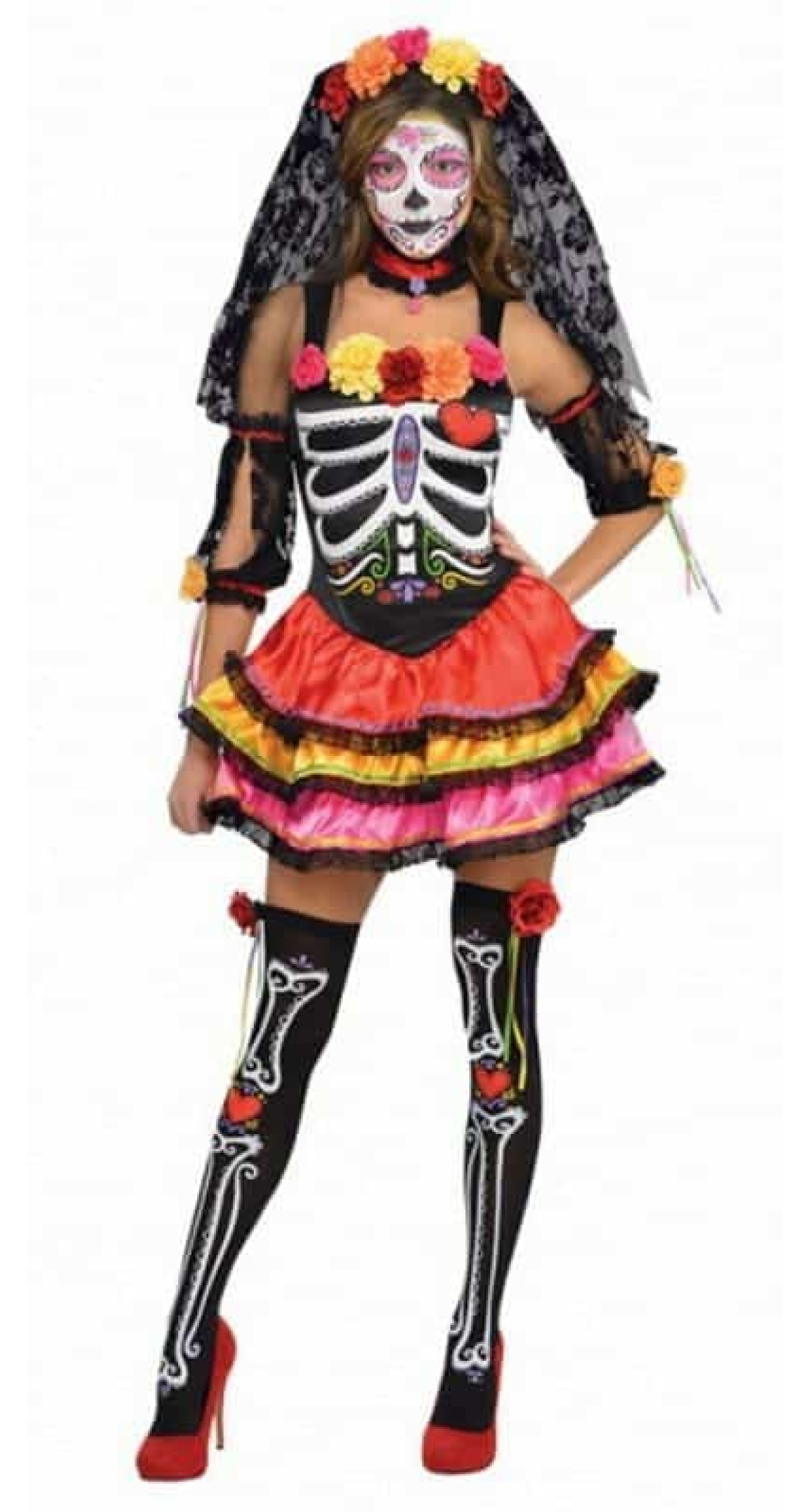 Day of the Dead Lady - Adult Size Medium