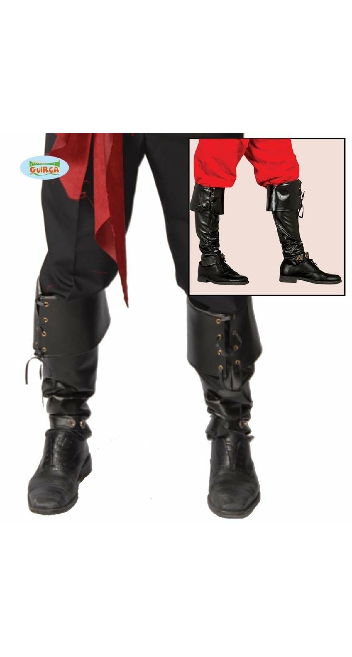 Pair of Luxury Black Gaiters 57cm