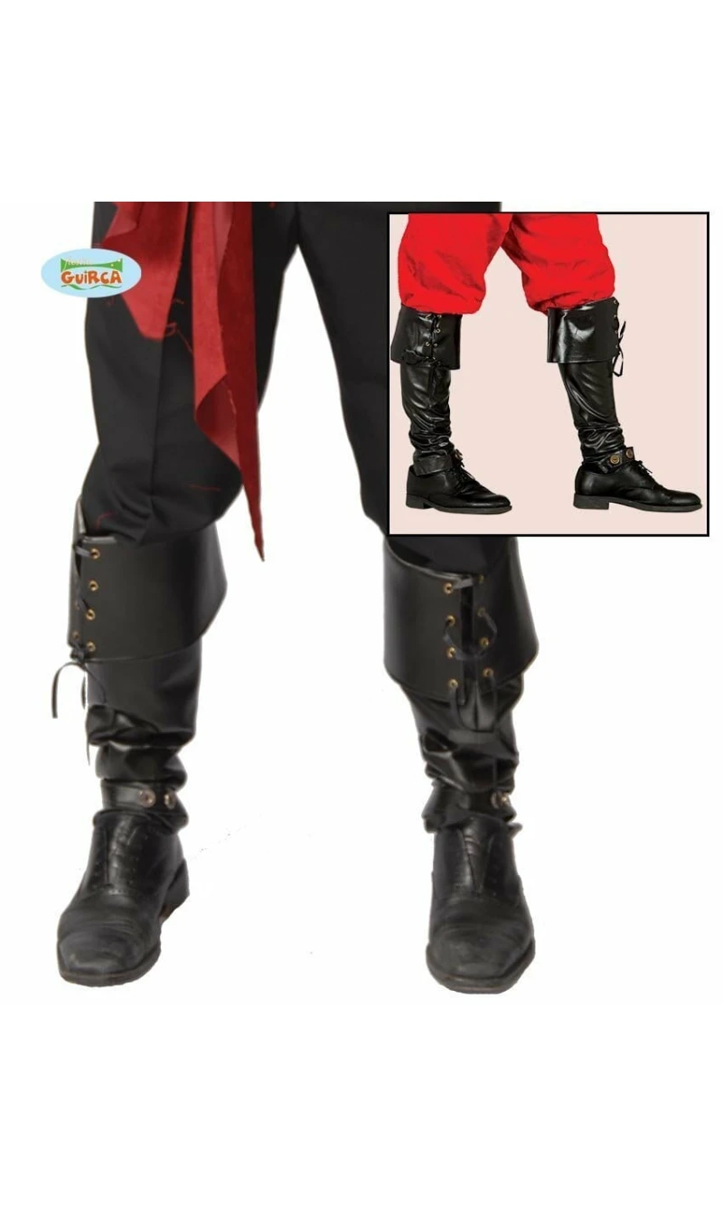 Pair of Luxury Black Gaiters 57cm