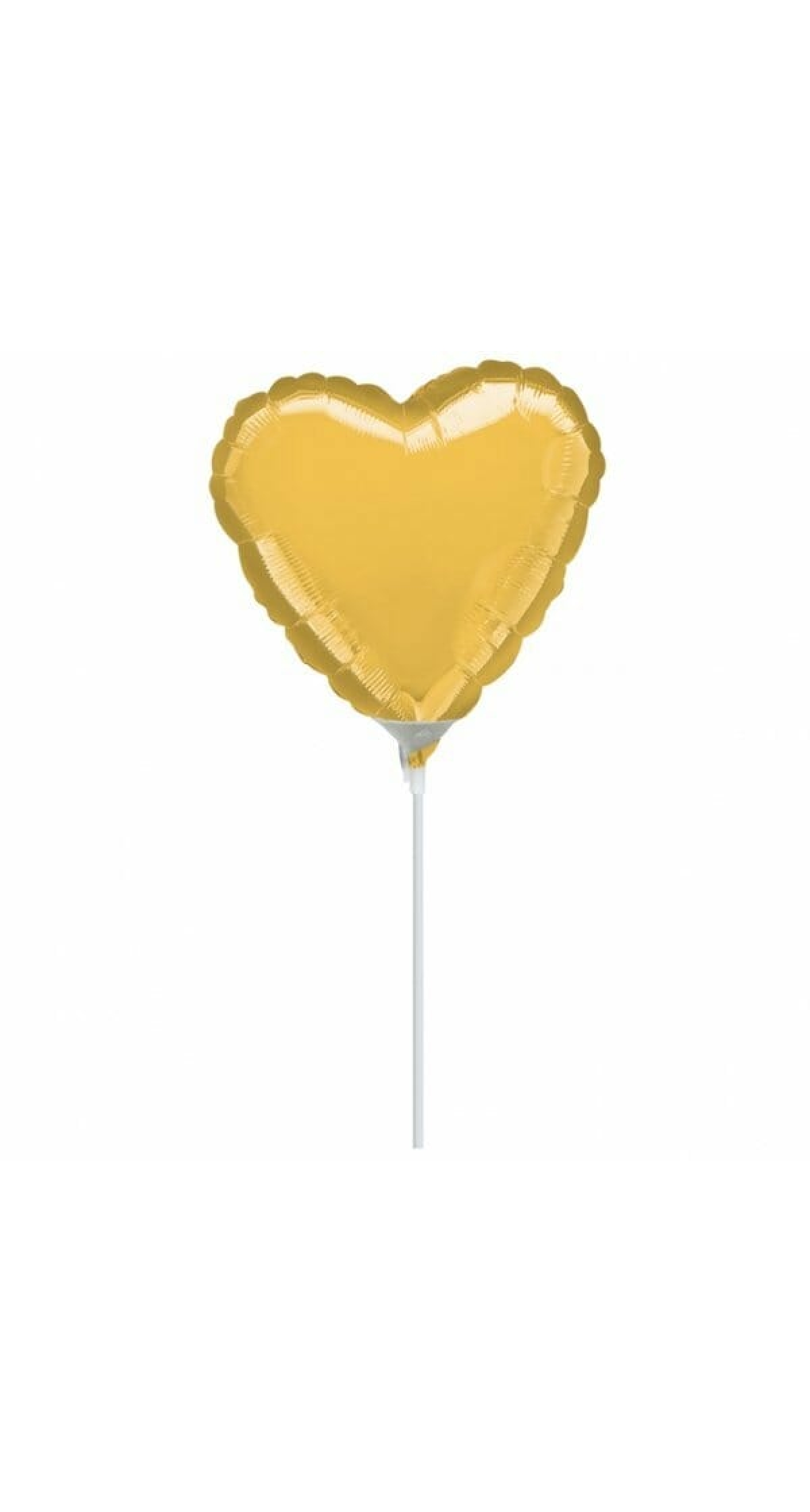 Metallic Gold Heart Foil Balloon 4" (10cm)
