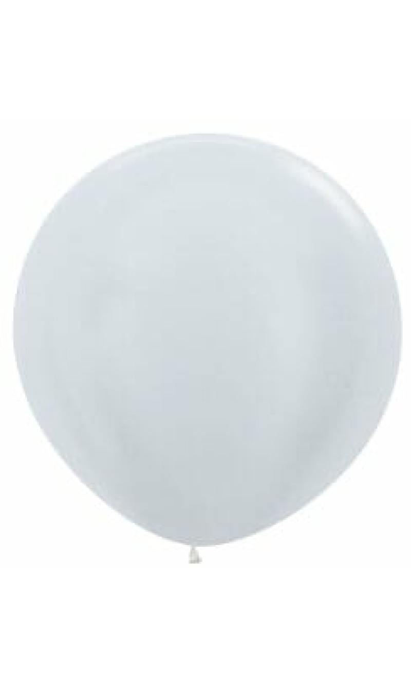 Satin Pearl - Silver 36" Balloon