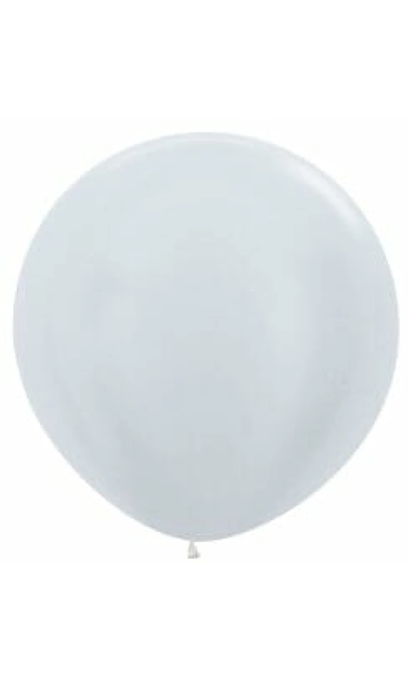 Satin Pearl - Silver 36" Balloon