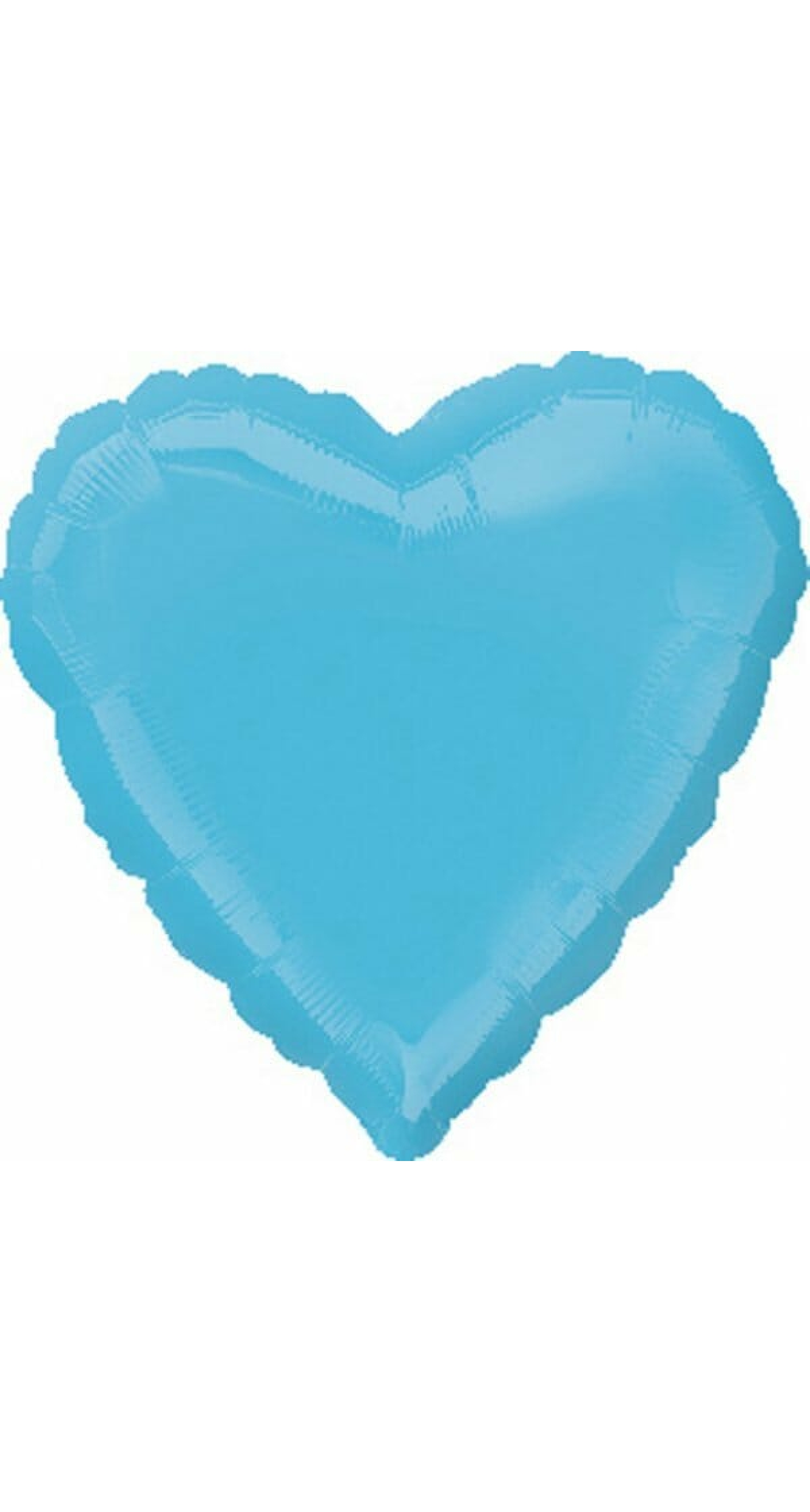 Standard "Caribbean Blue" Foil Balloon Heart - 43cm