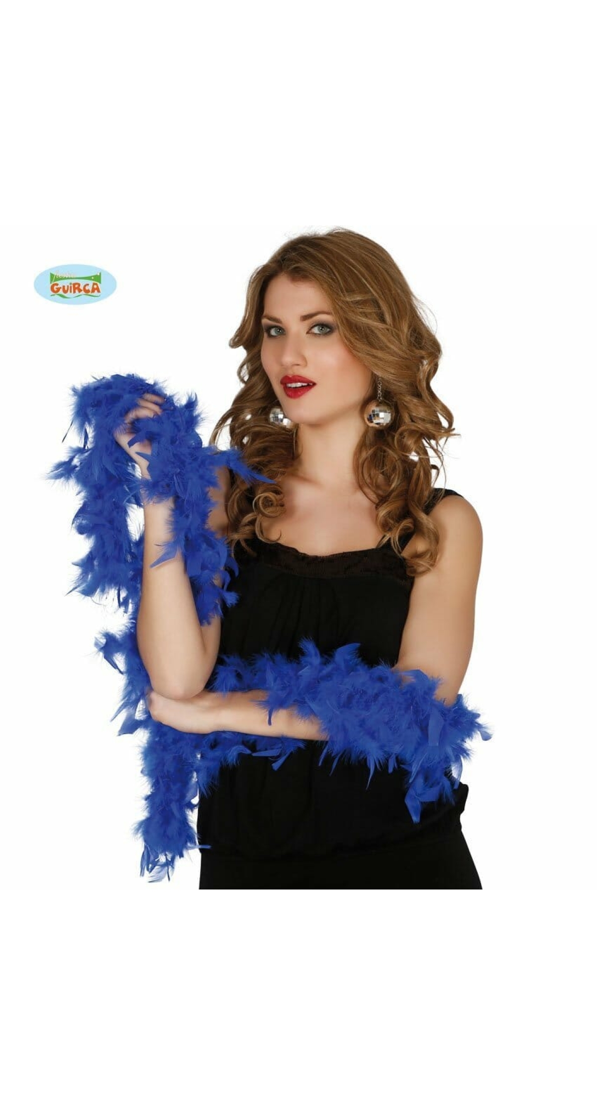 Boa With Blue Feather (40 Grams) - 1.80m