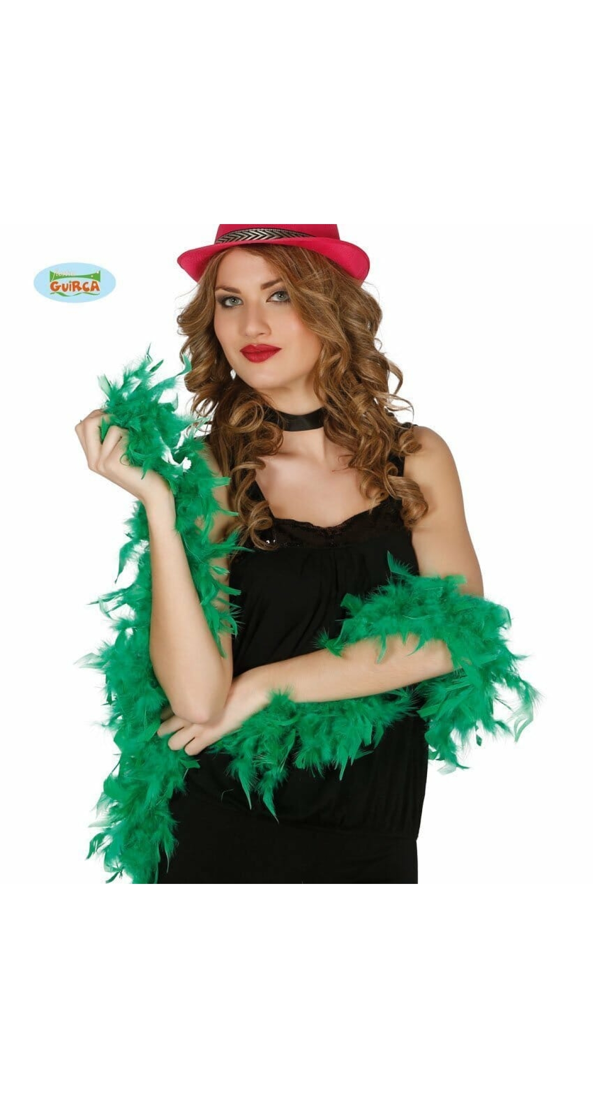 Boa With Green Feather (40 Grams) - 1.80m