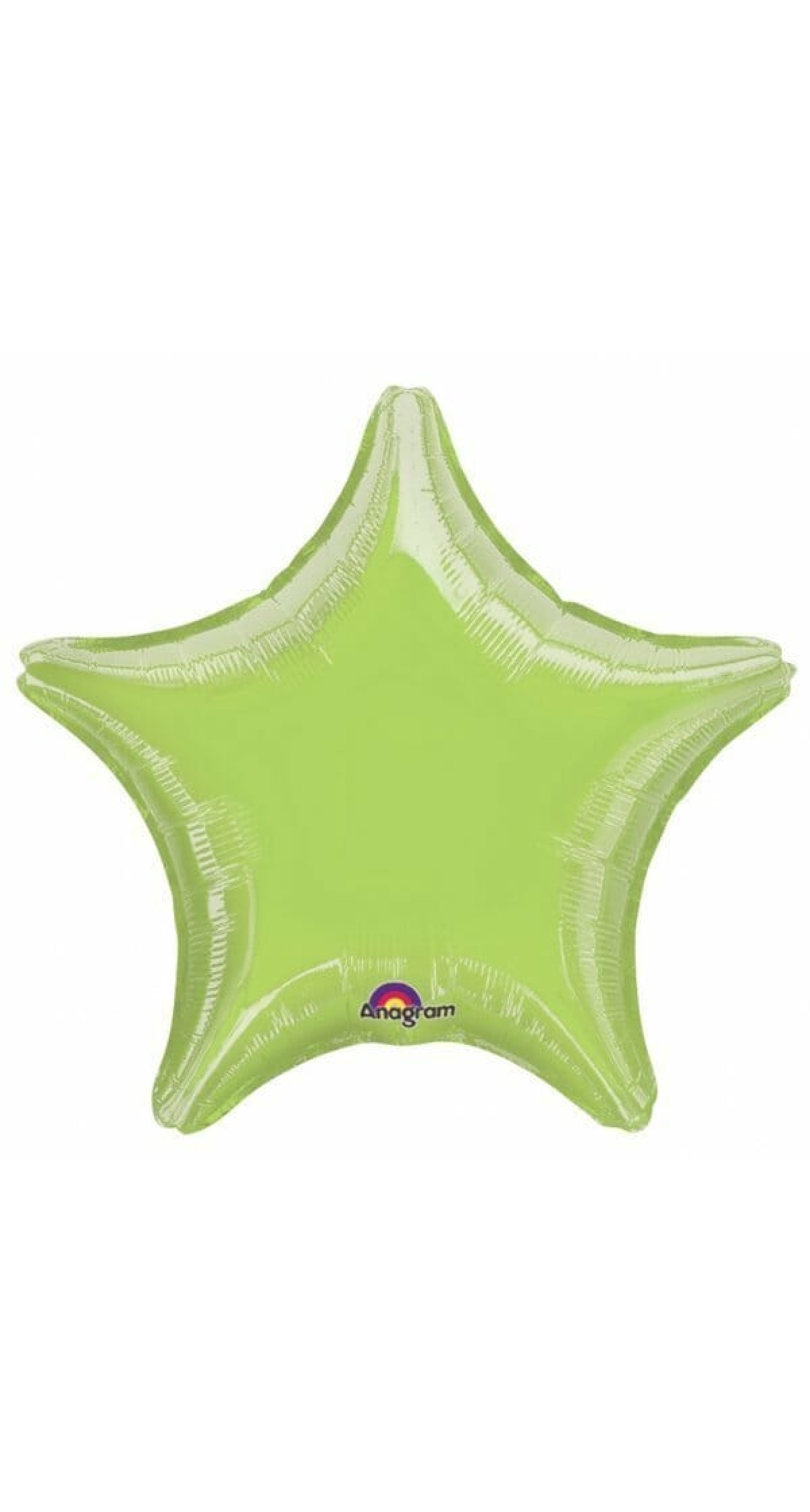 Metallic Lime Green Star Mini Foil Balloon 4" (10cm)
