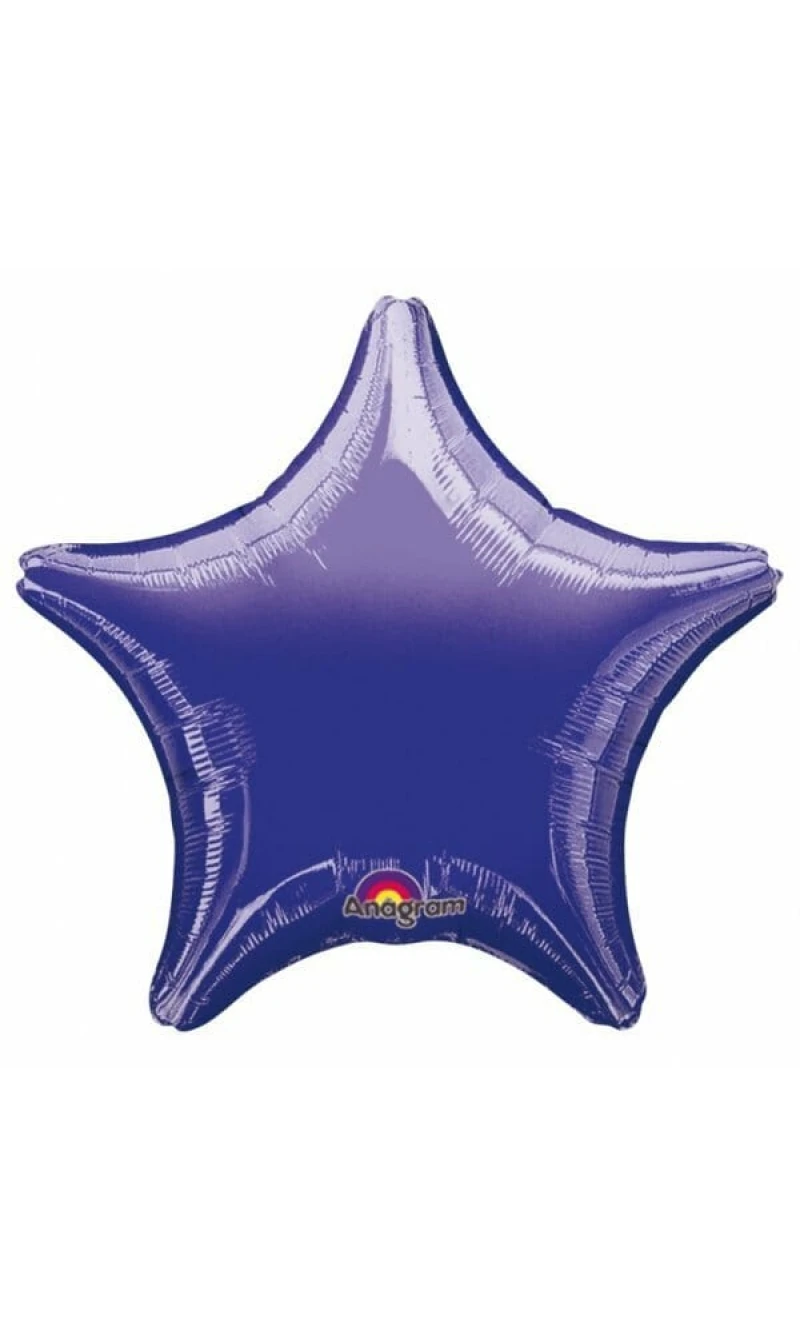 Metallic Purple Star Foil Balloon 9" (23cm)