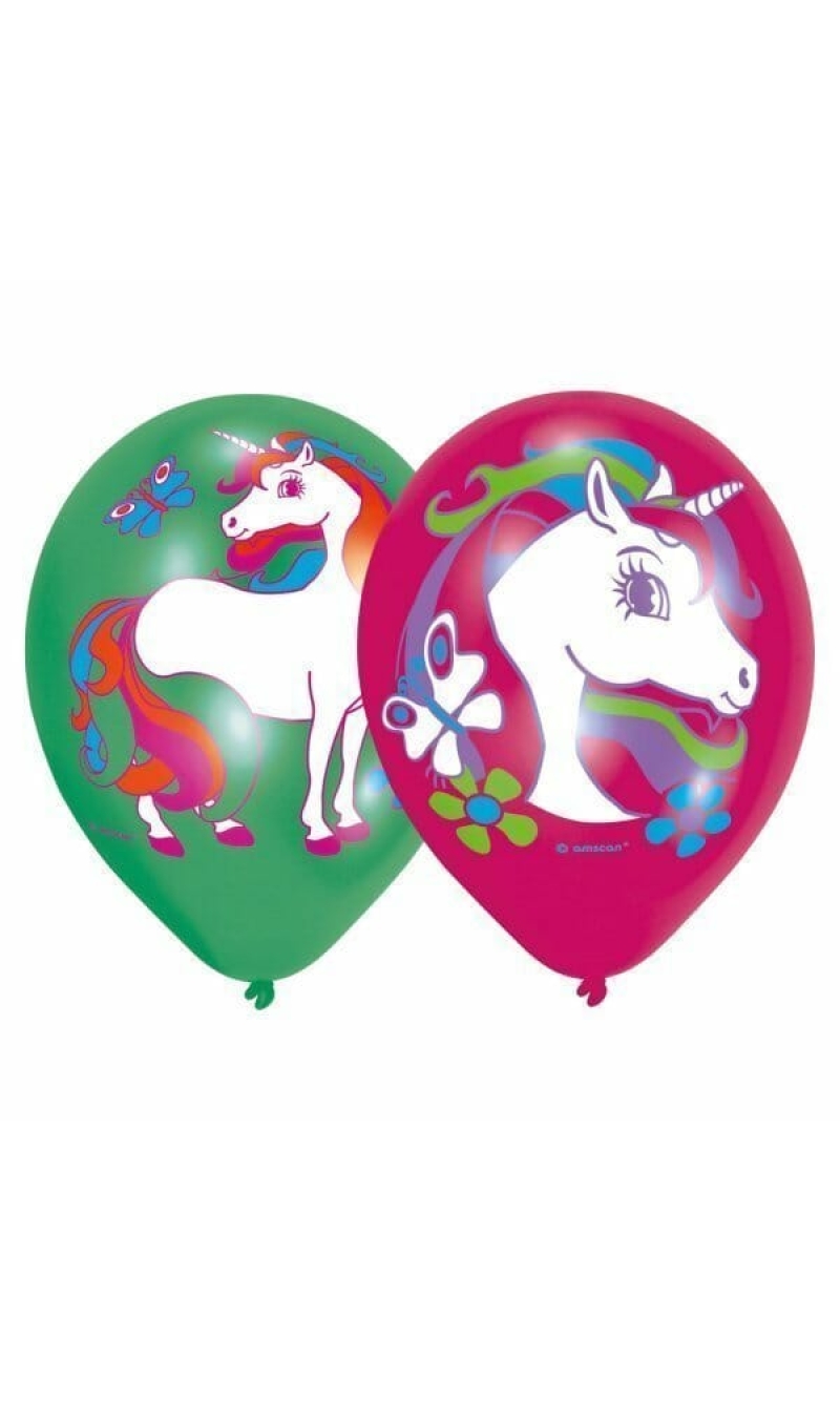 Unicorn 11'' (27.5cm) Latex Balloons - 6pk