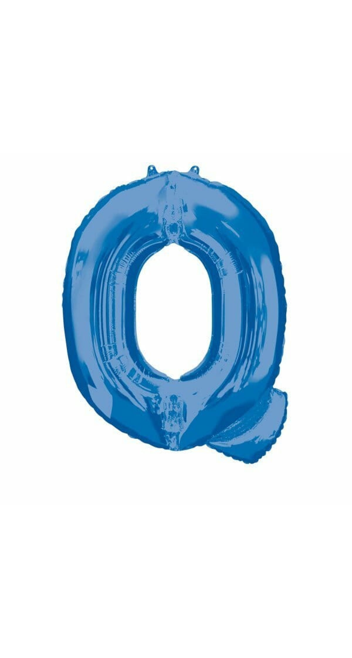 Blue Letter "Q" Foil Balloon 34''