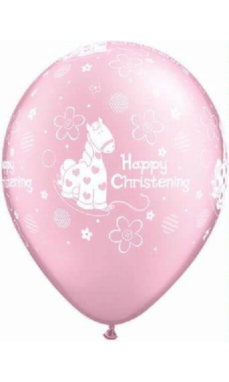 Christening Pony Latex Balloon - 11 Inch
