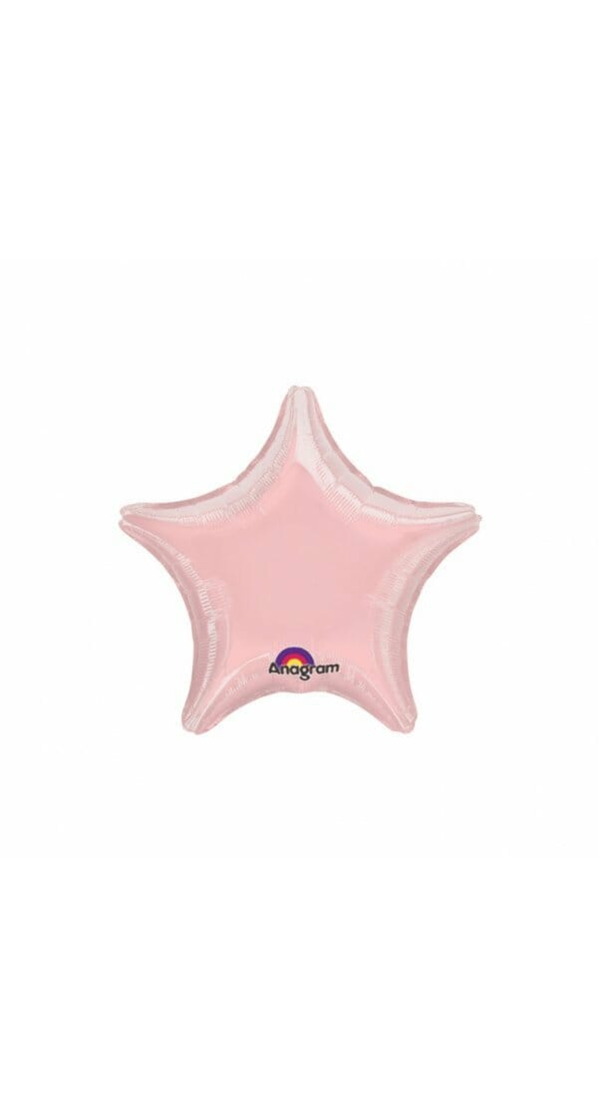 Metallic Pearl Pastel Pink Star Foil Balloon 9" (23cm)