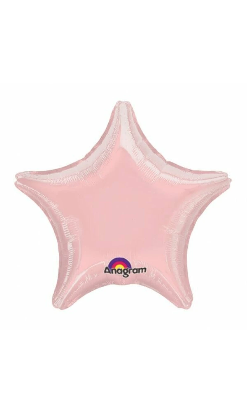 Metallic Pearl Pastel Pink Jumbo Star Foil Balloon 32" (81cm)