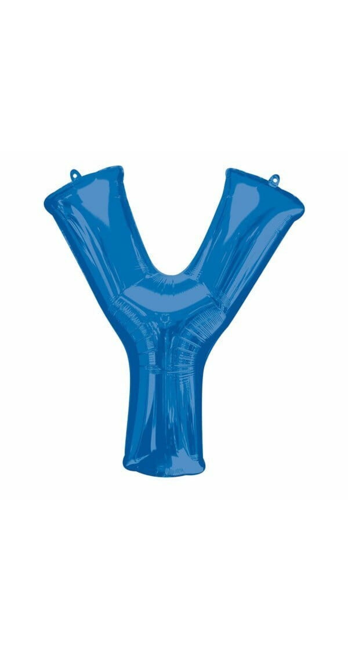 Blue Letter " Y " Foil Balloon 34''