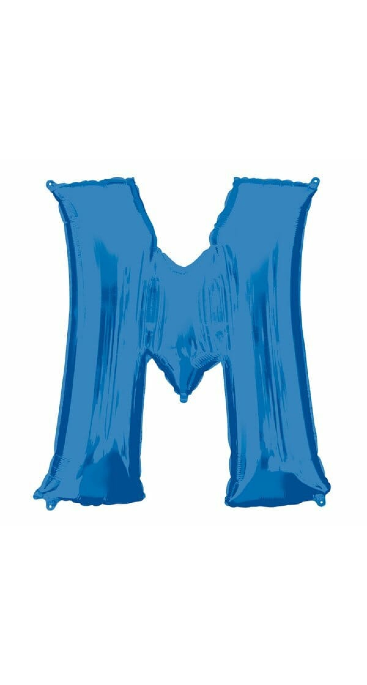 Blue Letter " M " Foil Balloon 34''