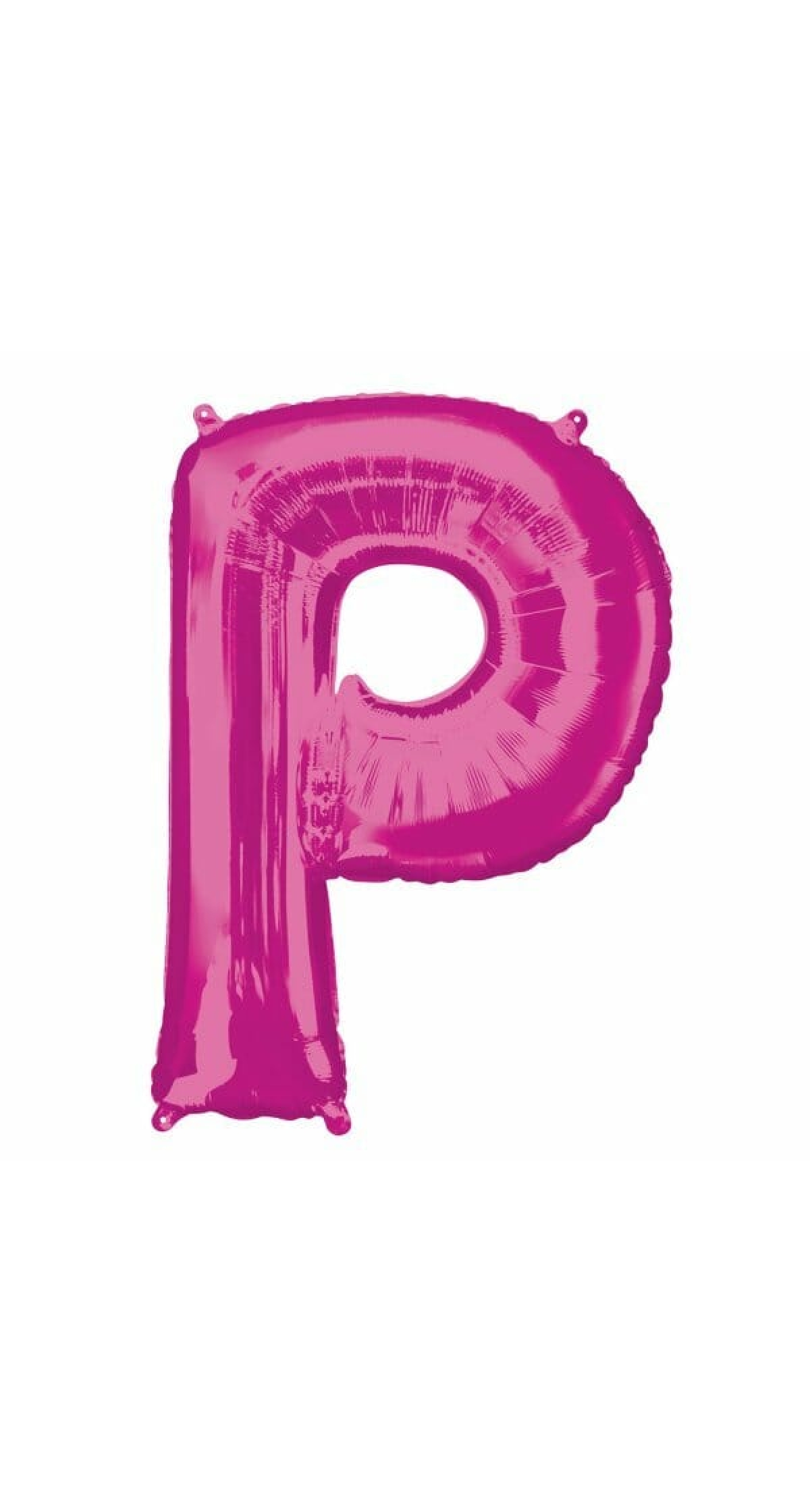 Pink Letter "P" Foil Balloon 34''