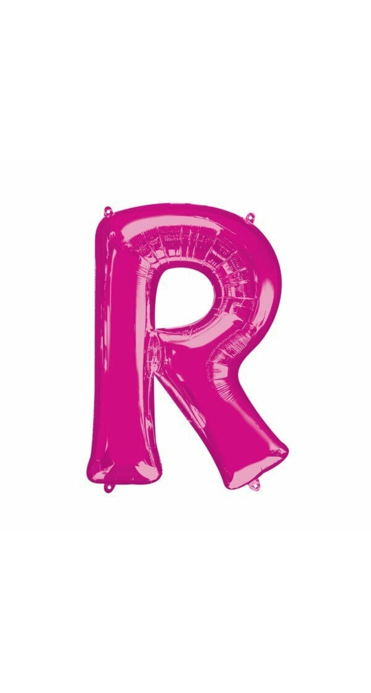 Pink Letter "R" Foil Balloon 34''