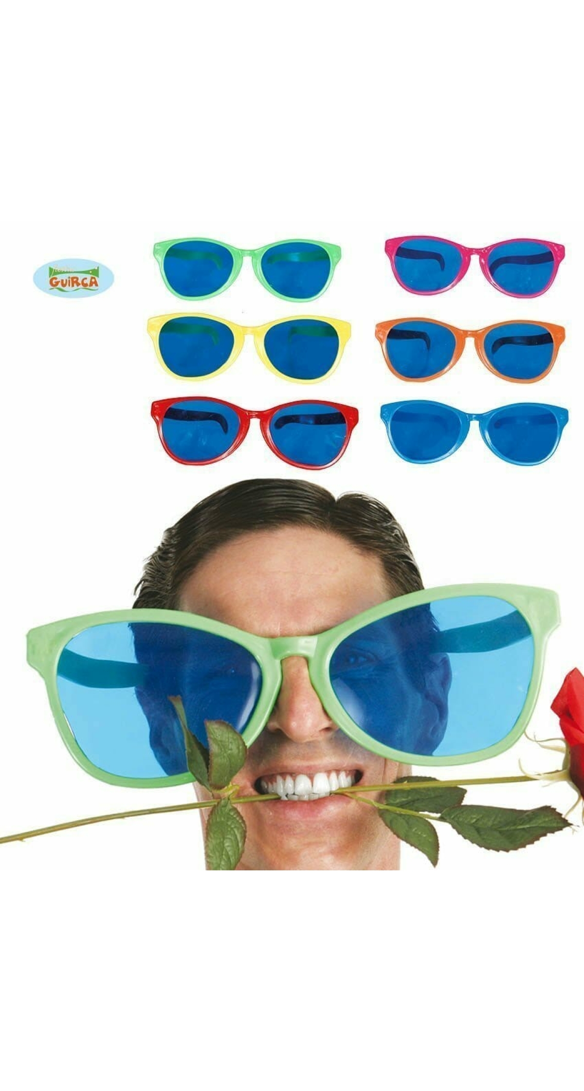 Giant Glasses (Assorted Colors) 28cm - 1pk