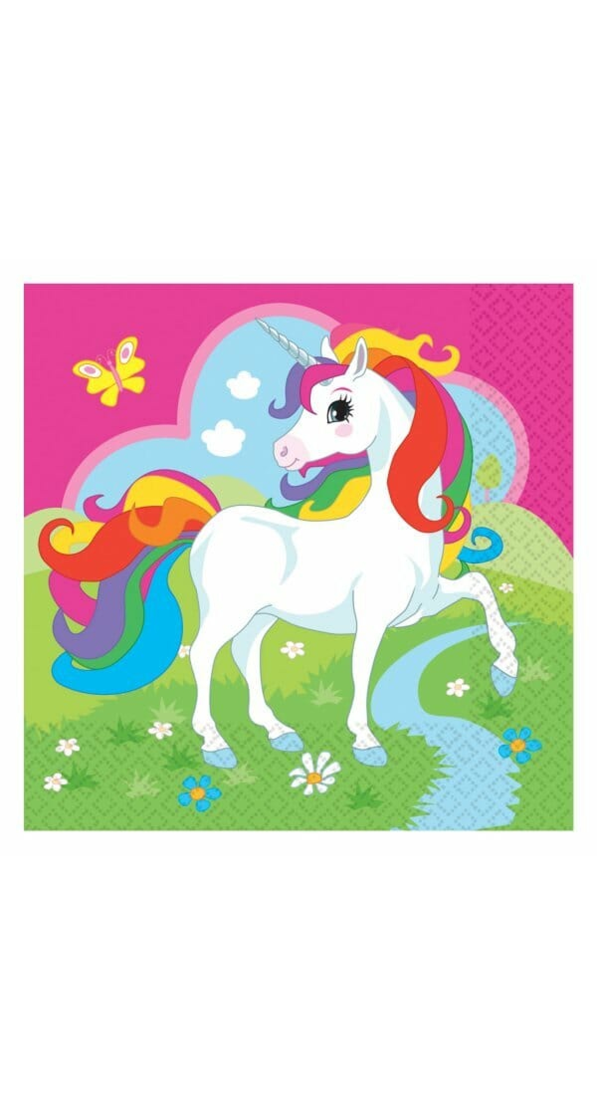 Unicorn Lunch Napkins 33cm x 33cm - 20pk
