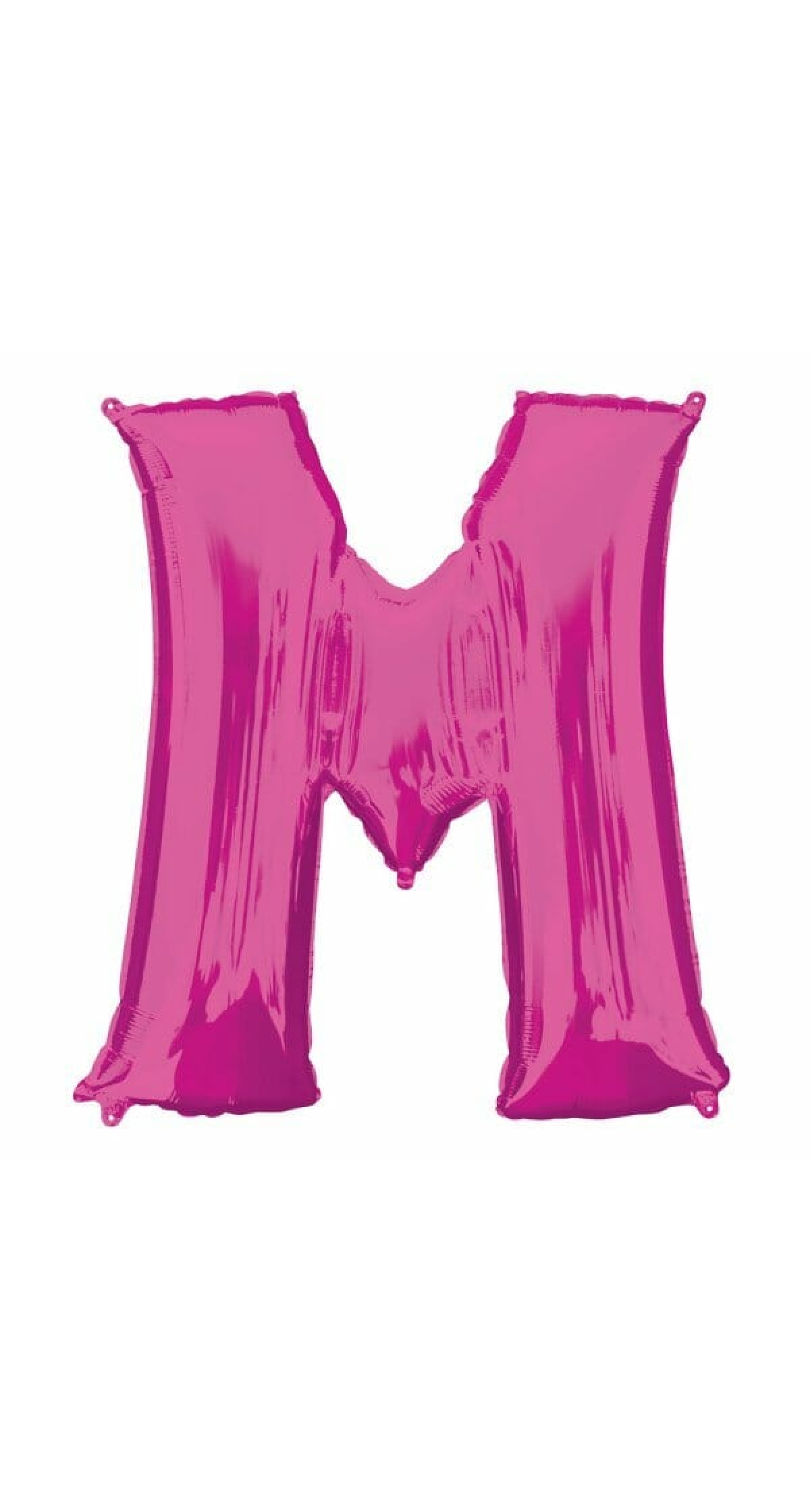 Pink Letter " M " Foil Balloon 34''