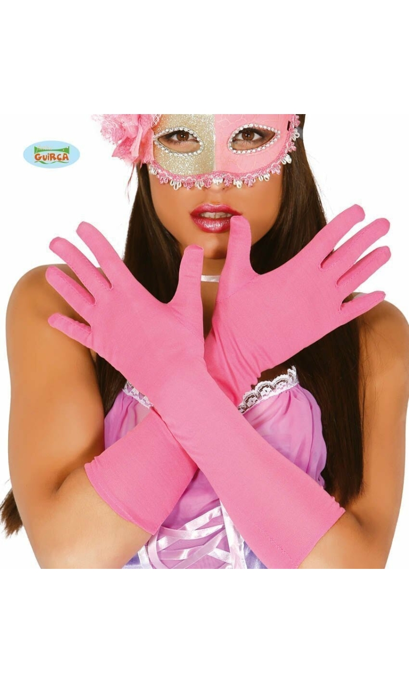 Pair Of Pink Gloves 45cm