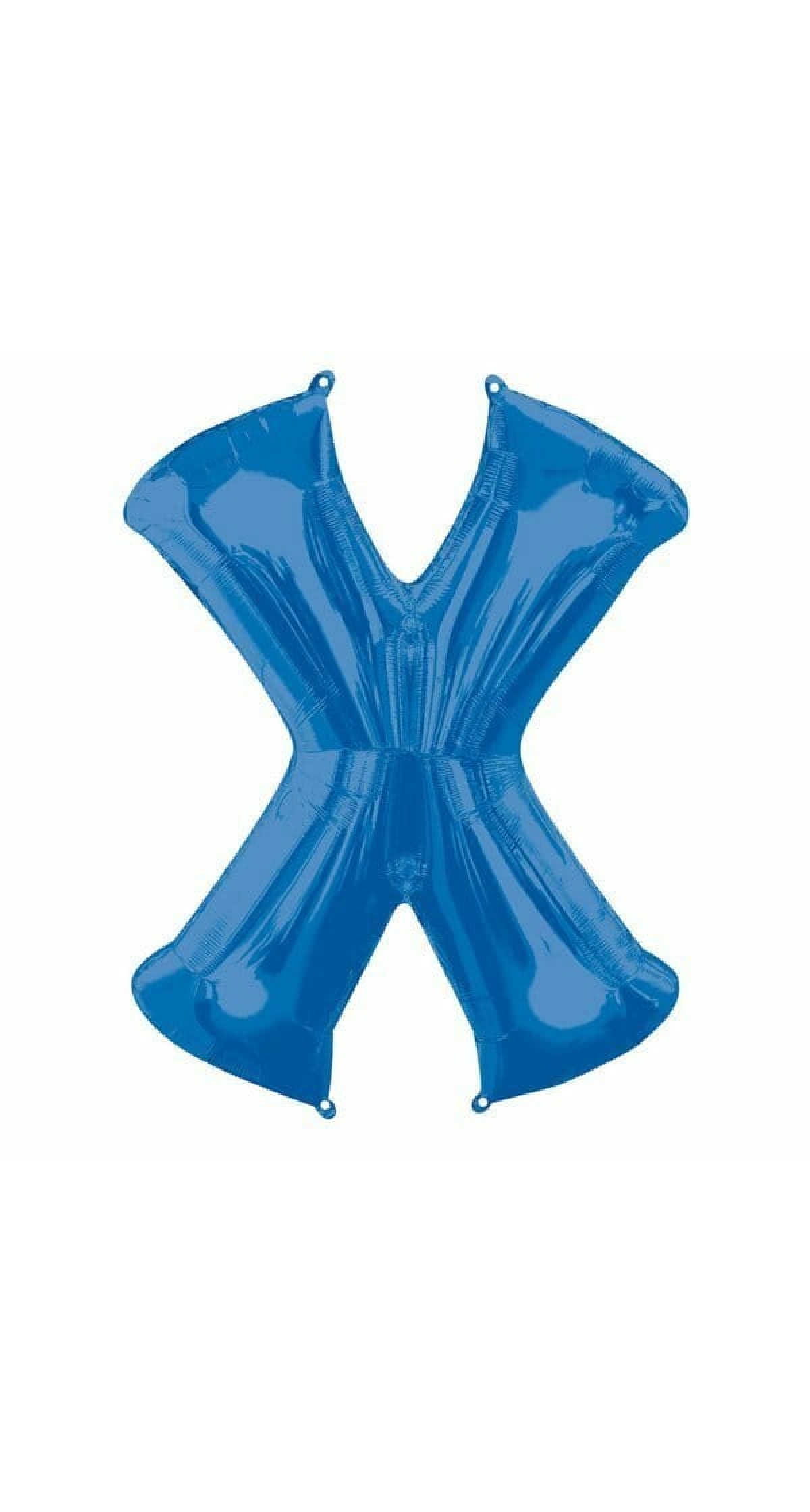 Blue Letter " X " Foil Balloon 34''