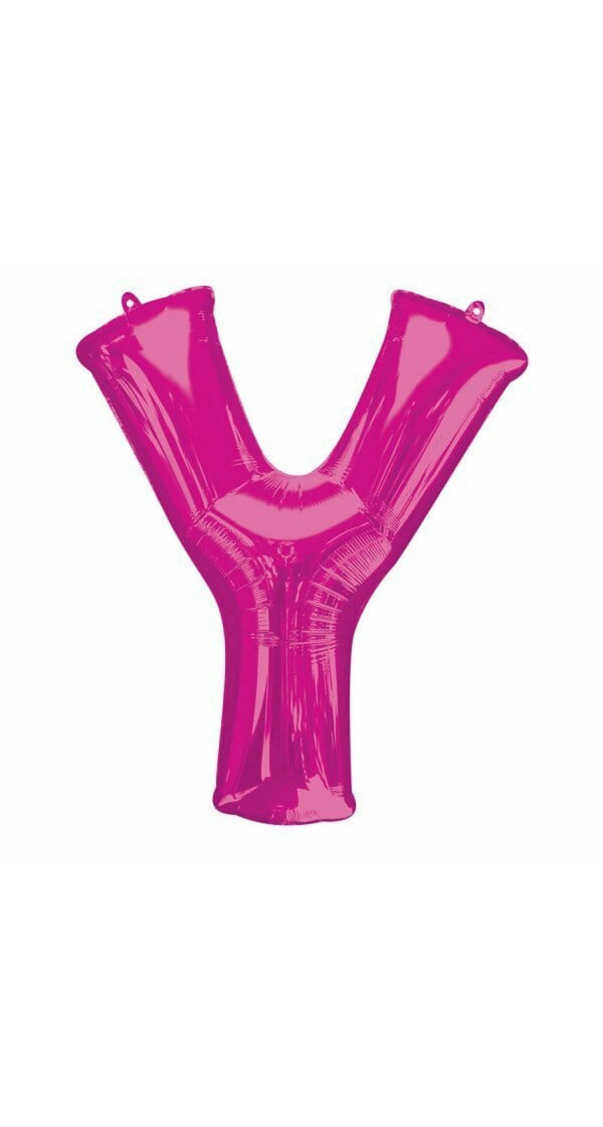 Pink Letter " Y " Foil Balloon 34''