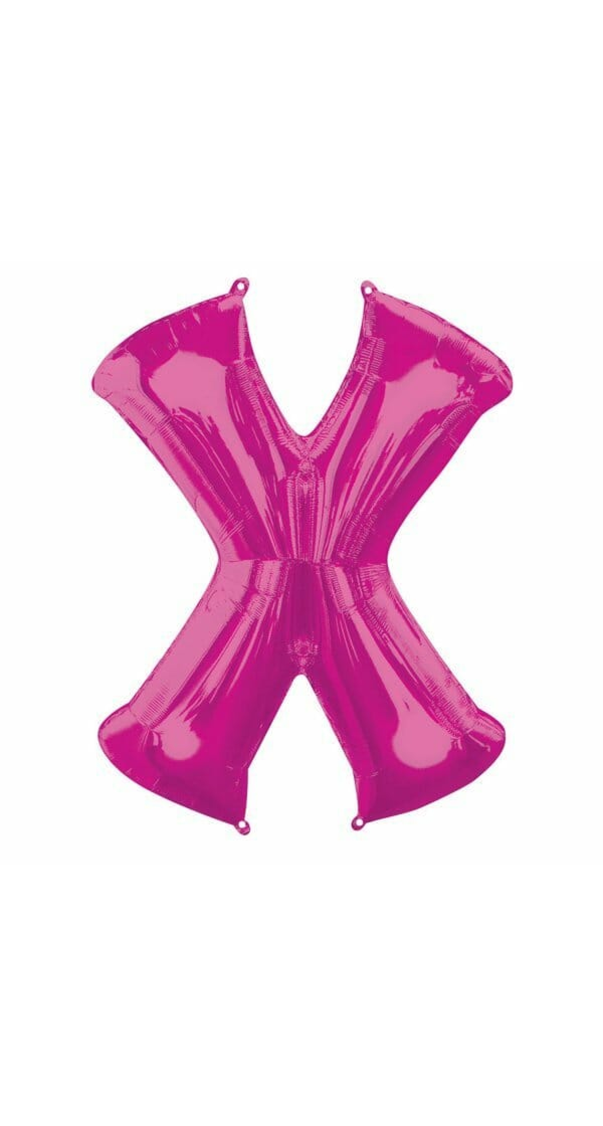 Pink Letter "X" Foil Balloon 34''