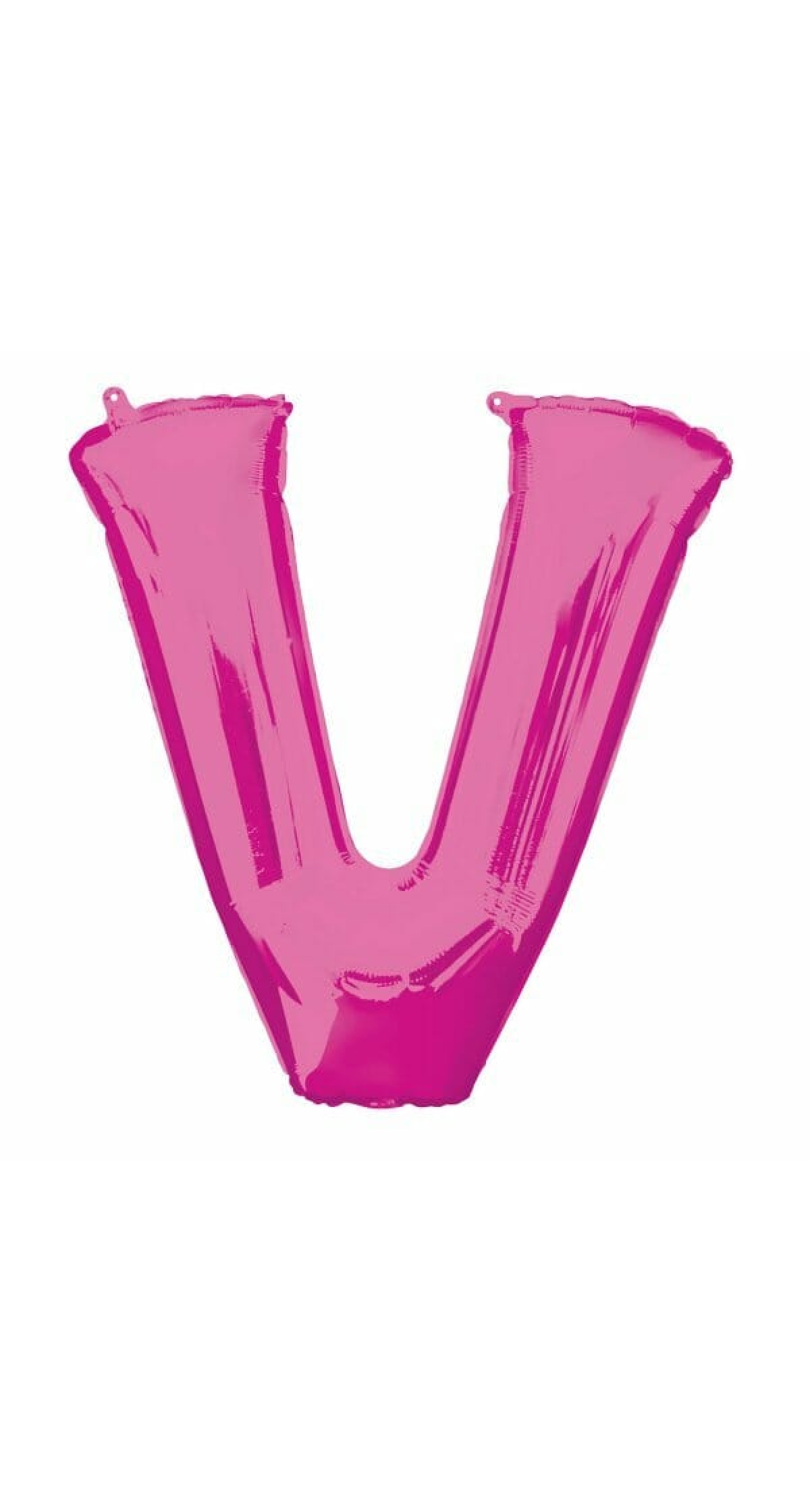 Pink Letter "V" Foil Balloon 34''