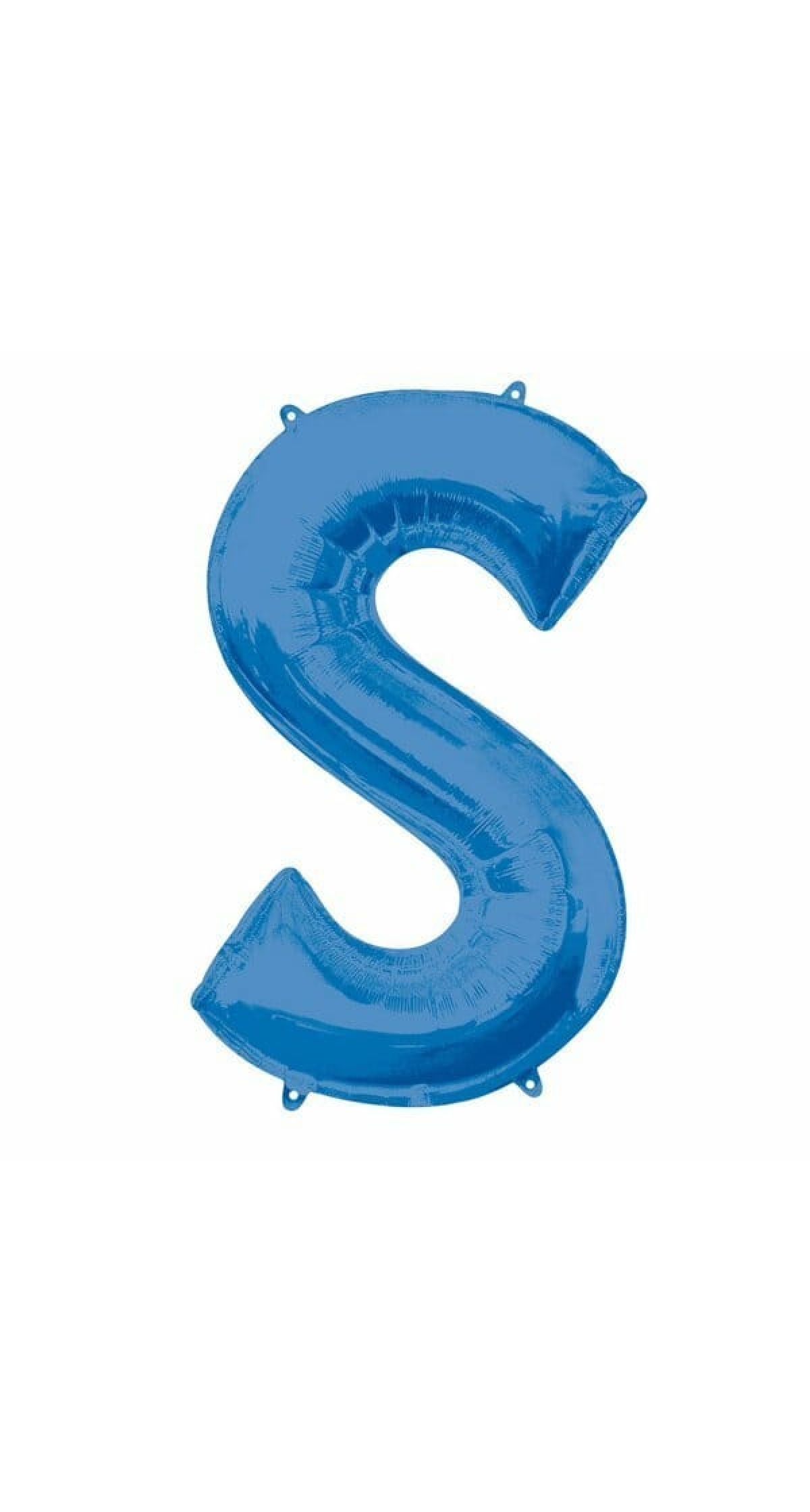 Blue Letter " S " Foil Balloon 34''