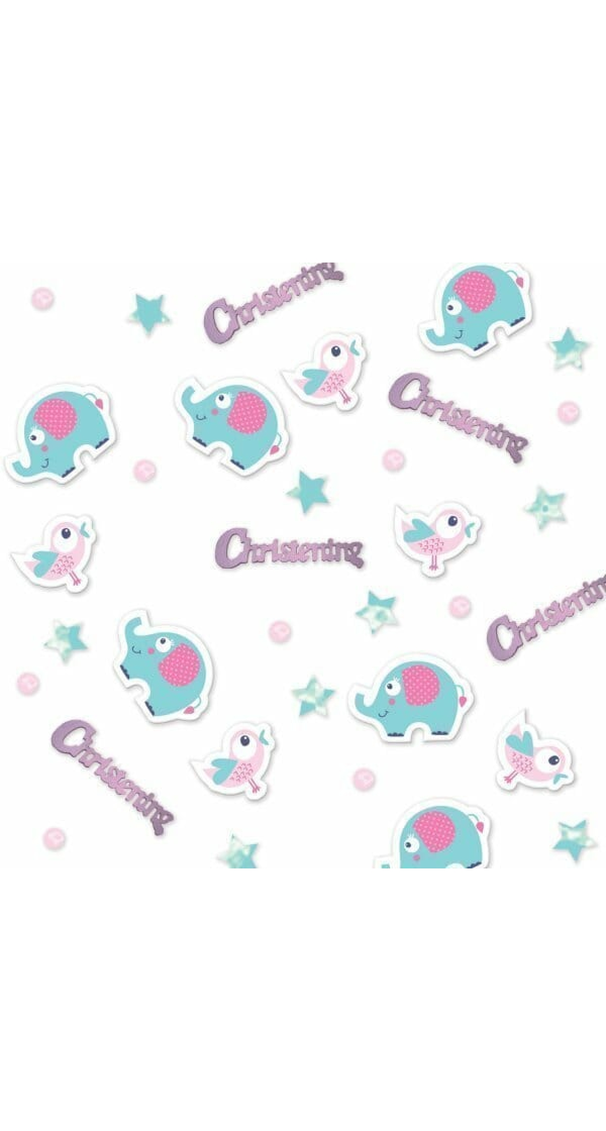 Baby Christening Day Pink Confetti 14g - 1pk