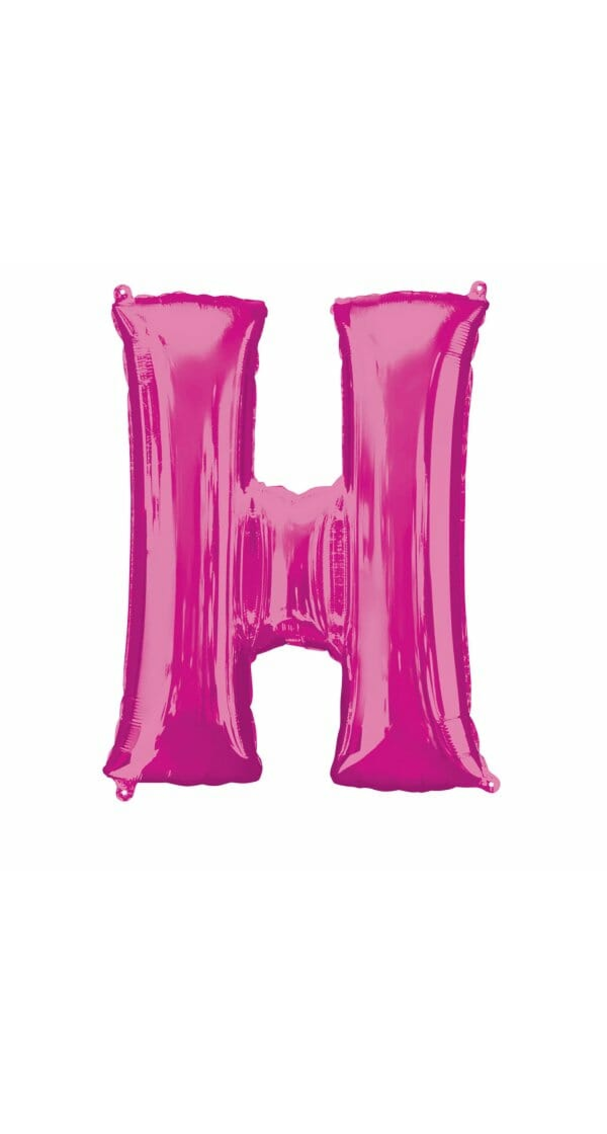 Pink Letter " H " Foil Balloon 34''