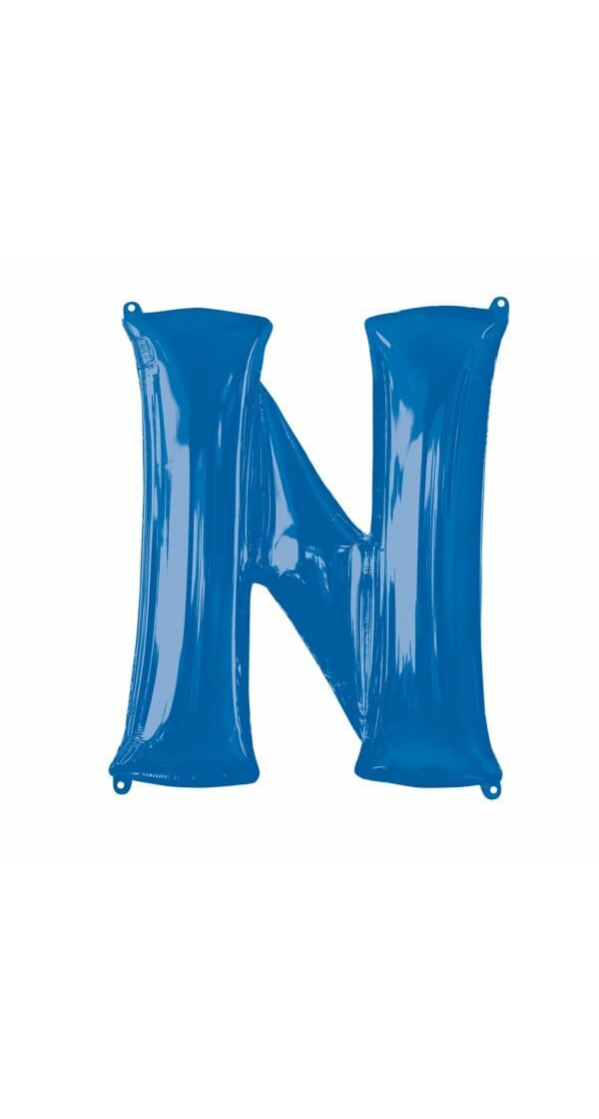 Blue Letter " N " Foil Balloon 34''