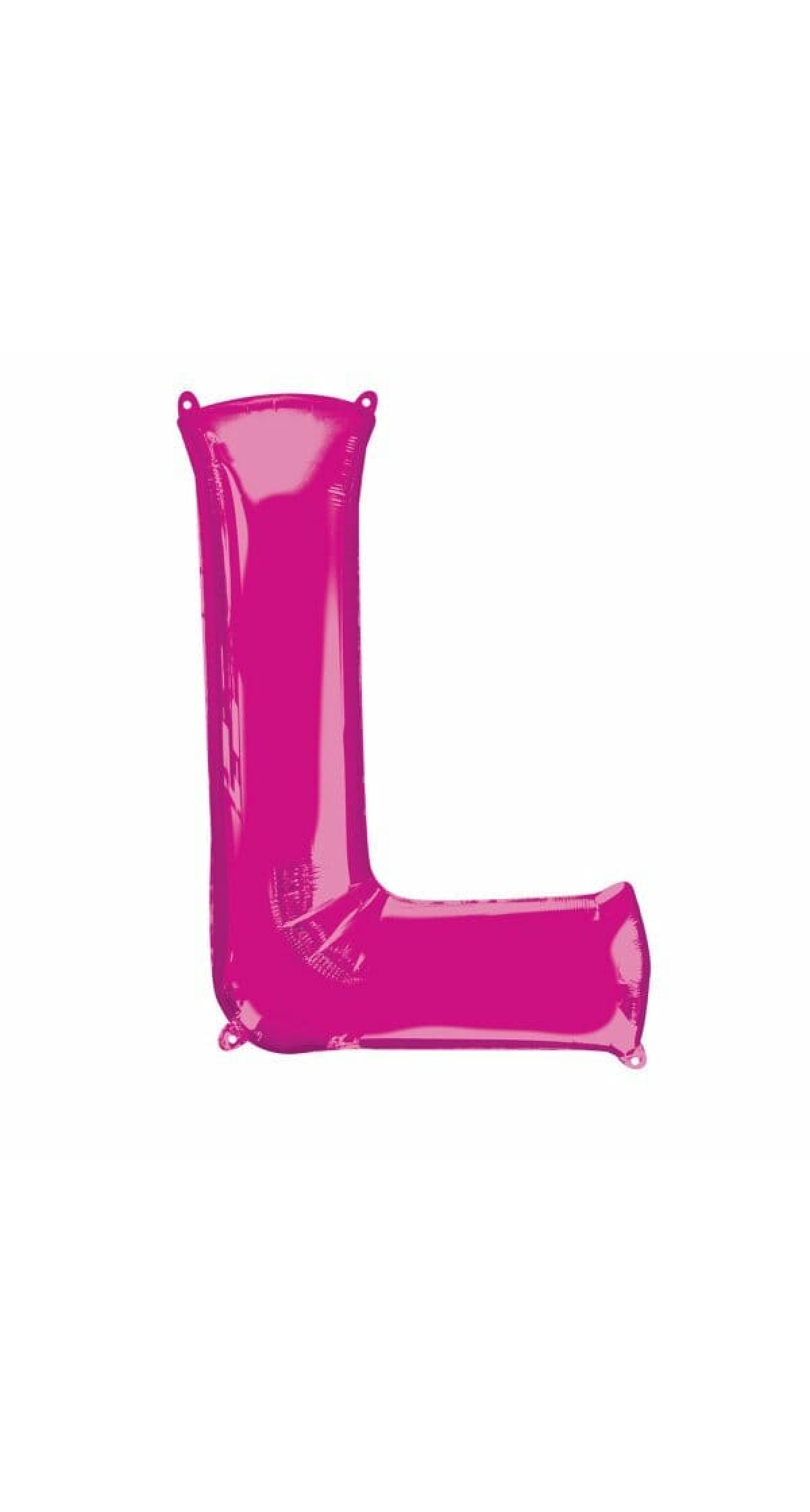 Pink Letter " L " Foil Balloon 34''