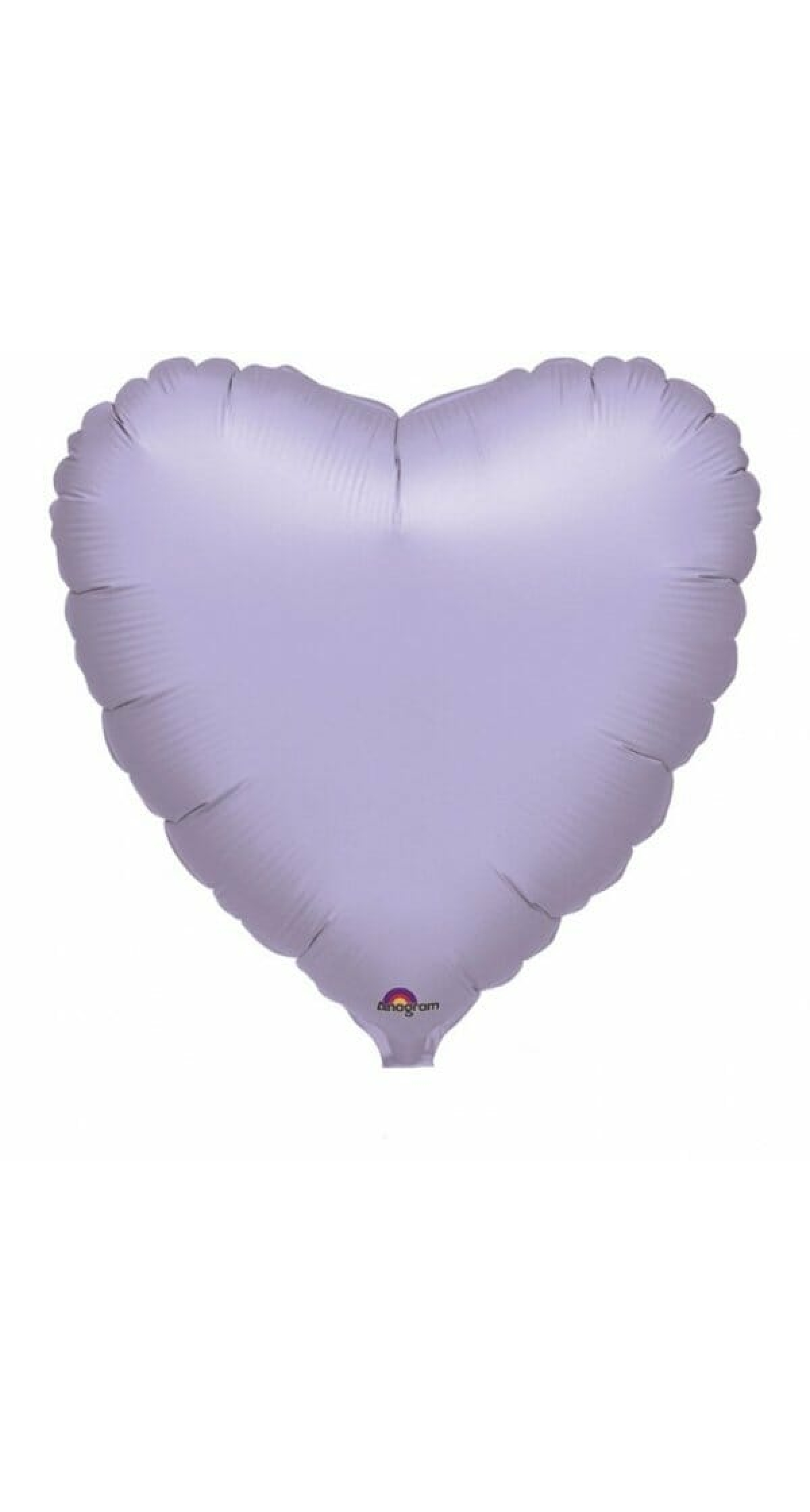 Metallic Pearl Pastel Lilac Heart Foil Balloon 4" (10cm)