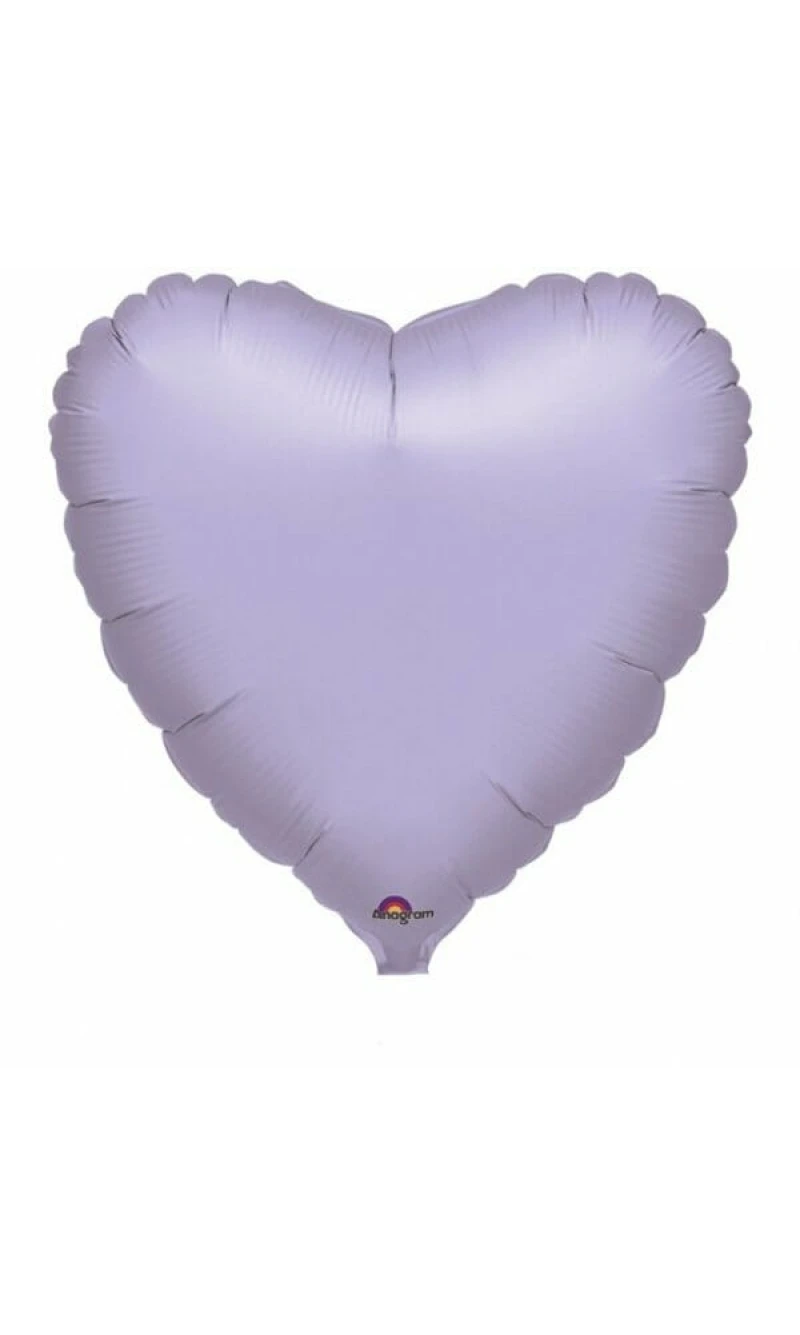 Metallic Pearl Pastel Lilac Jumbo Heart Foil Balloon 32" (81cm)