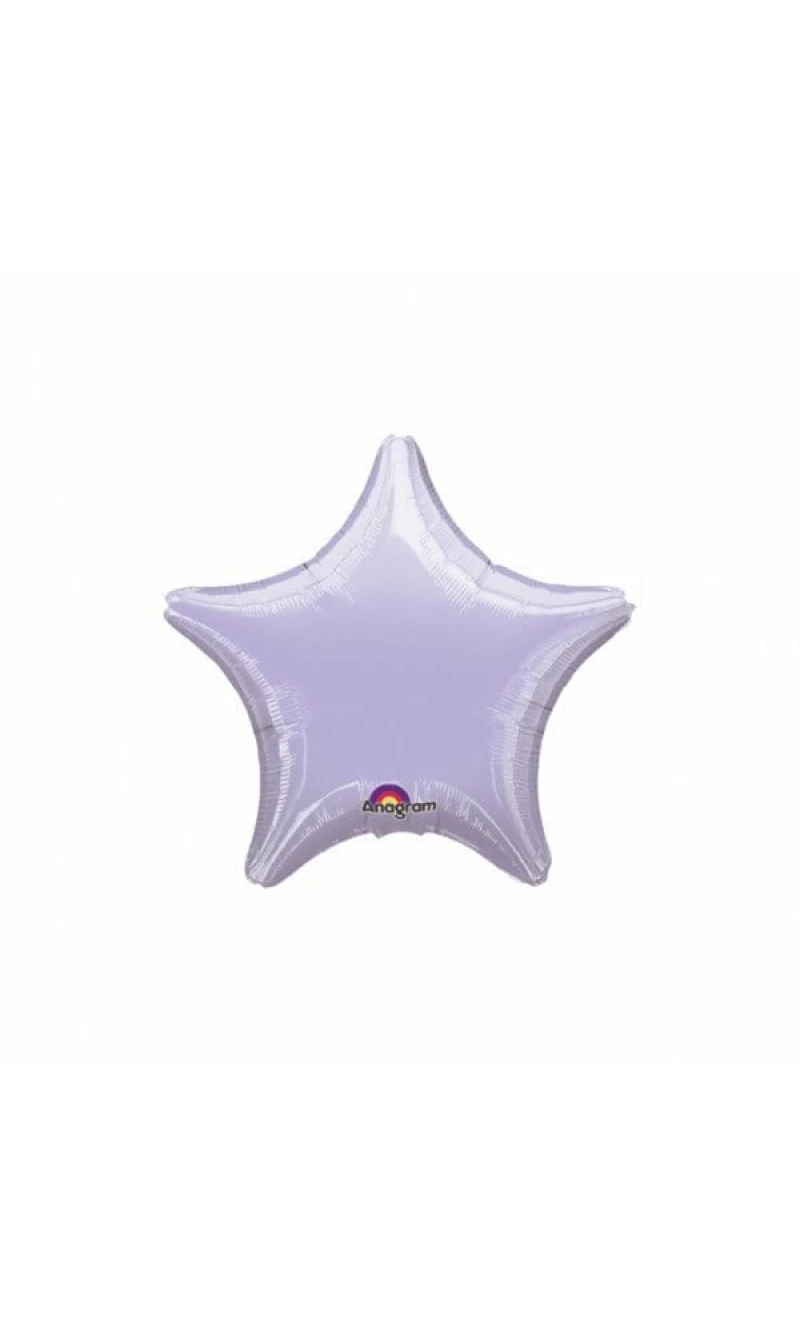 Metallic Pearl Pastel Lilac Star Mini Foil Balloon 4" (10cm)